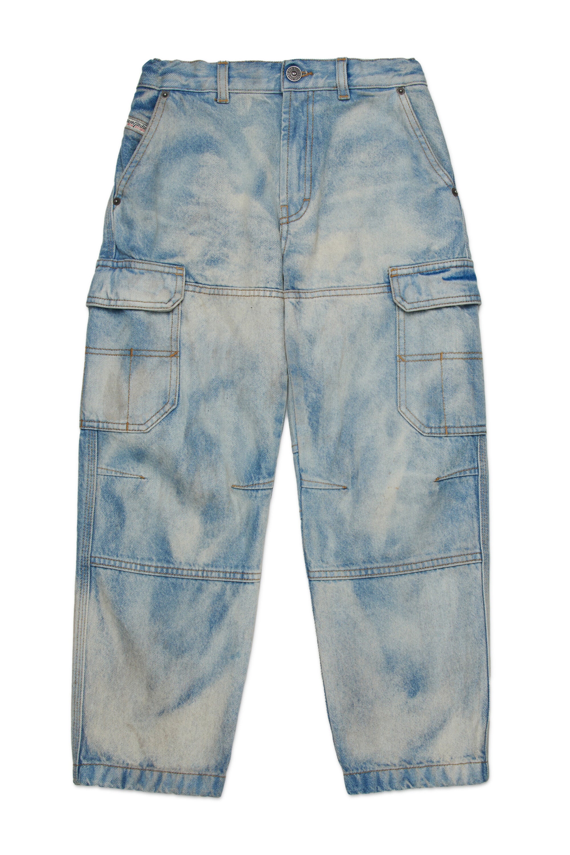 Light bleached relaxed jeans - D-Dave Cargo
