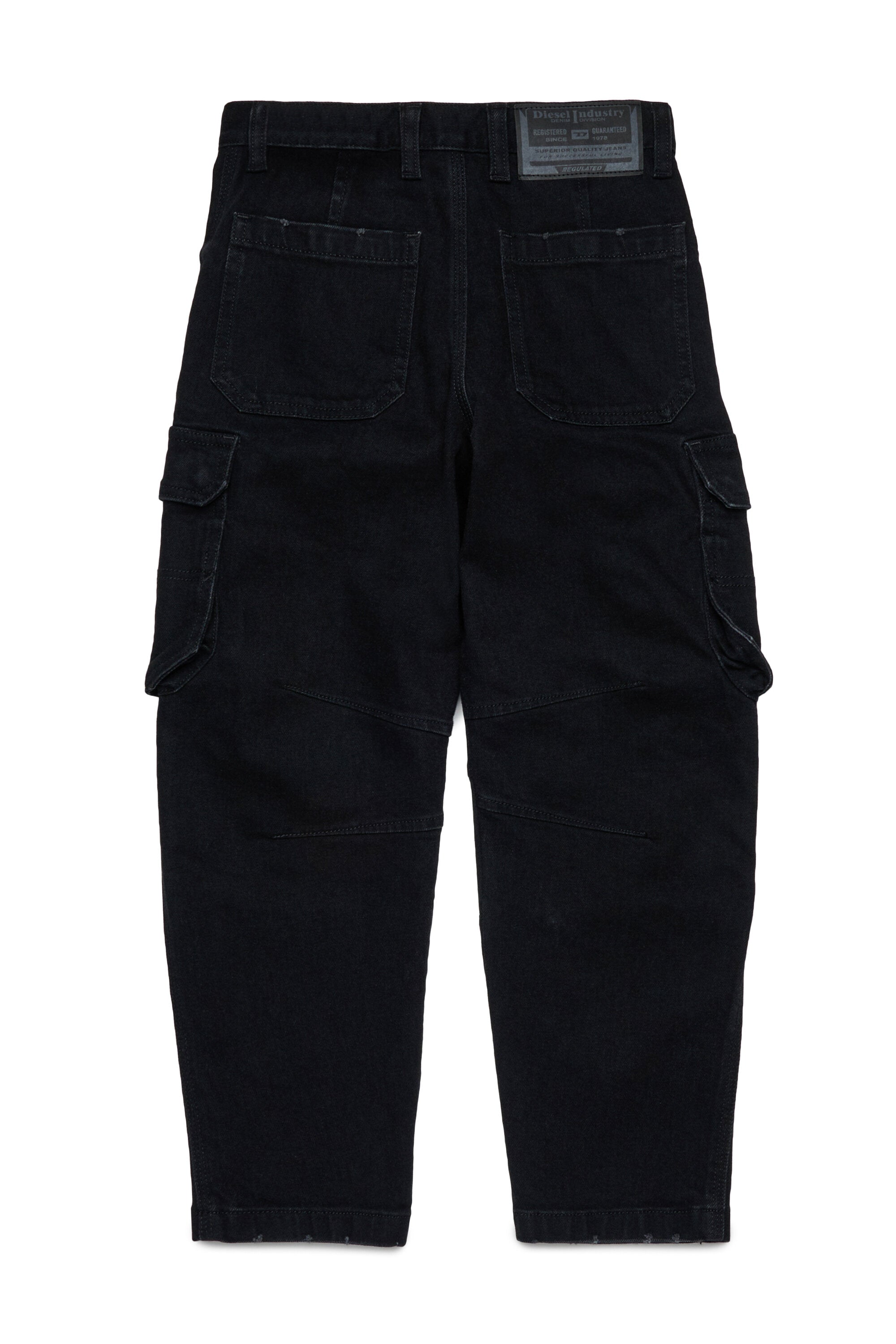 Black relaxed jeans - D-Dave Cargo