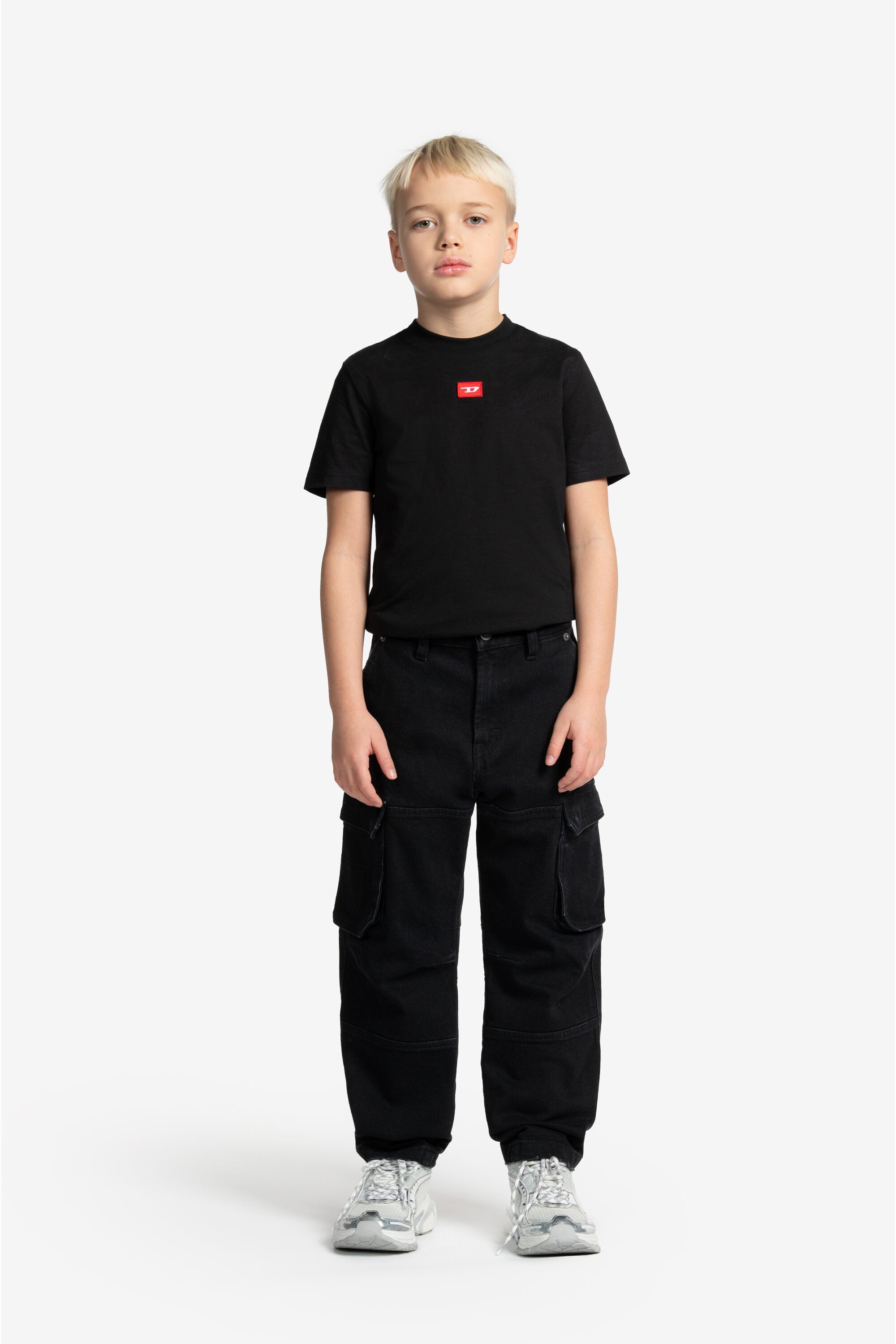 Black relaxed jeans - D-Dave Cargo