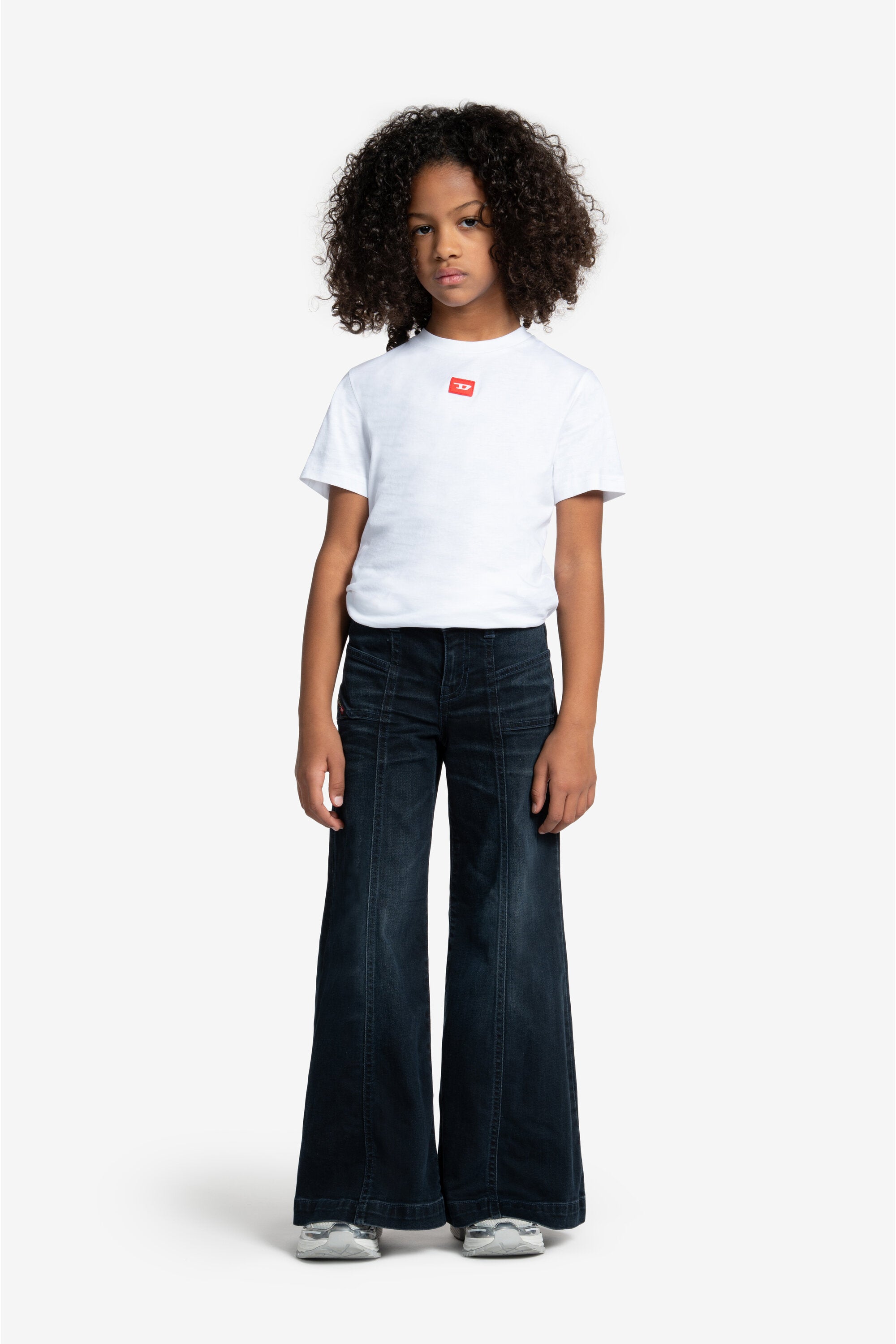 Blue-black shaded flare jeans - D-Pam