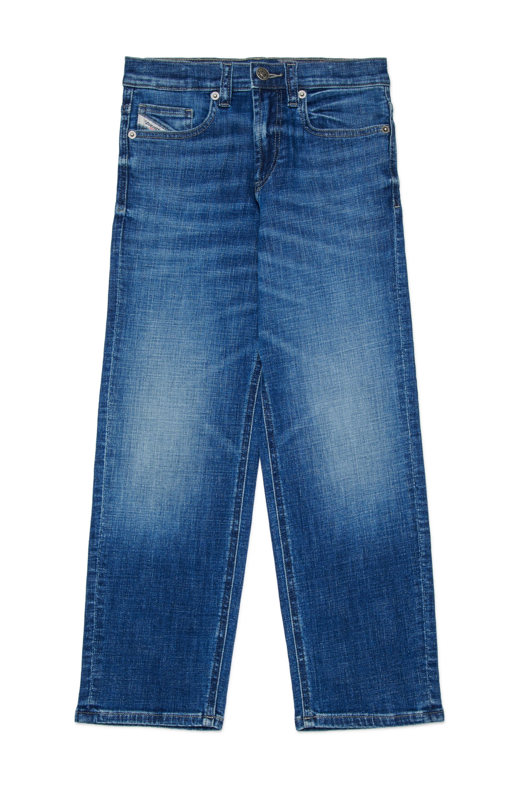 Relaxed fit jeans in medium blue wash - D-Maki