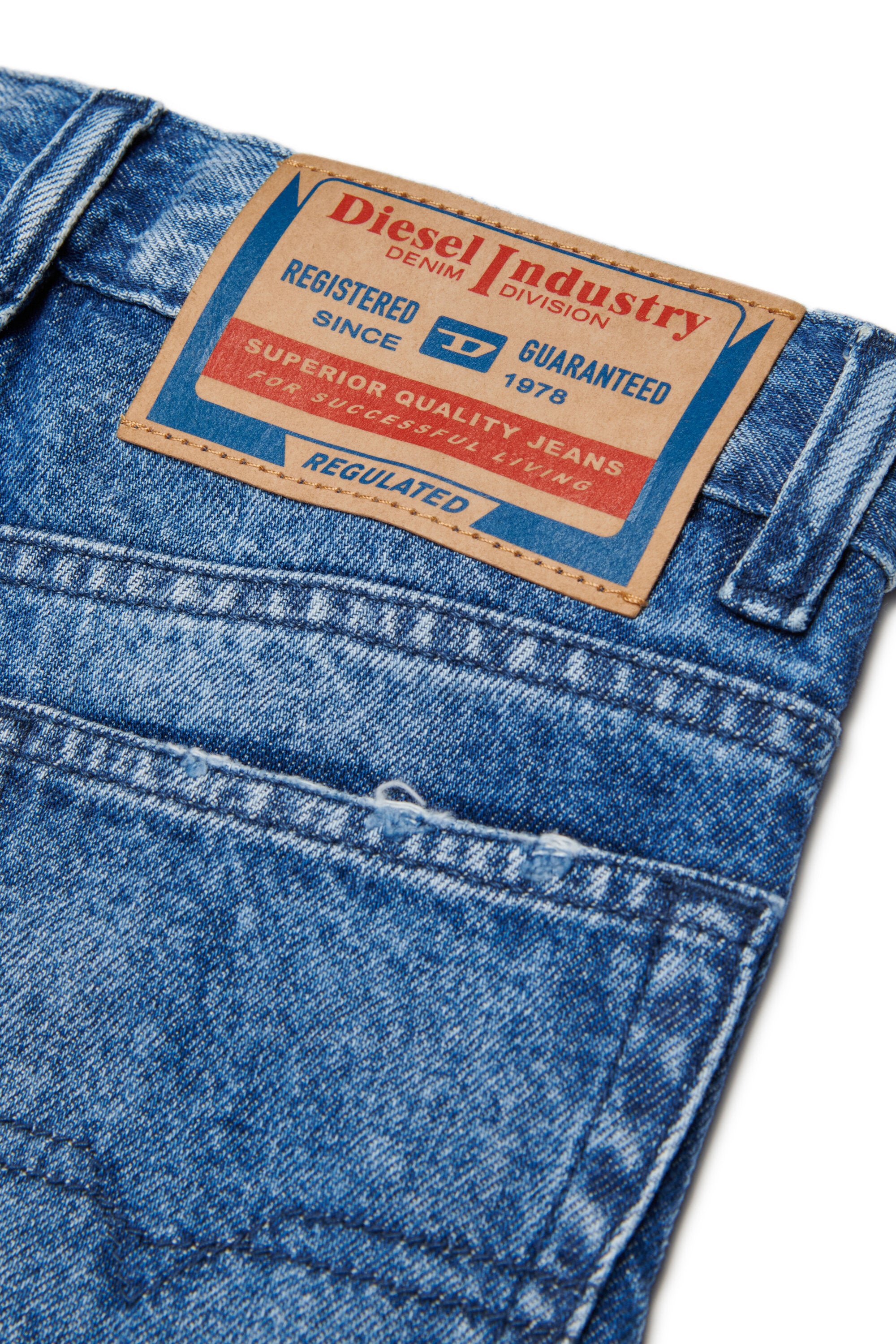 Relaxed fit jeans light blue wash - D-Maki