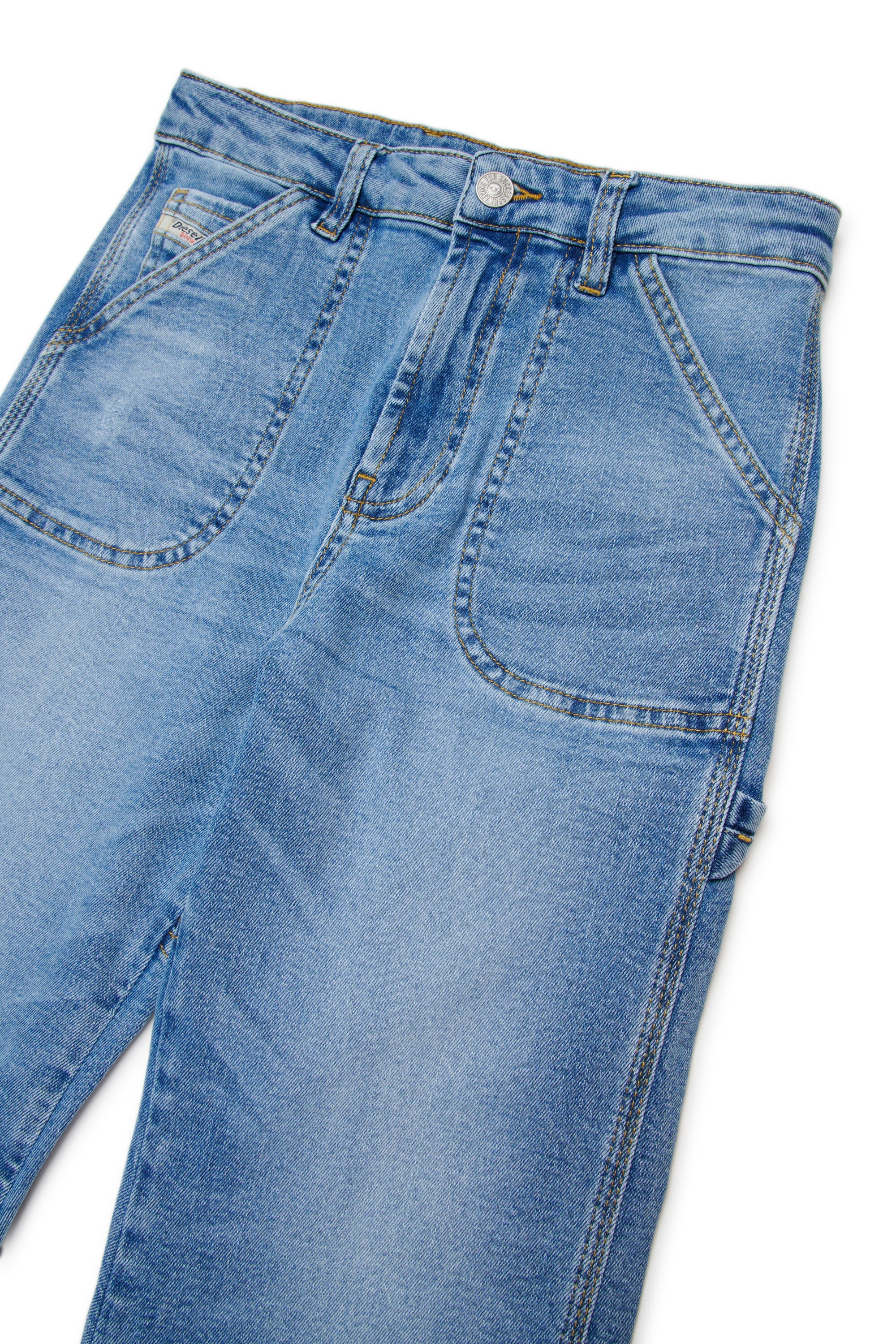Relaxed fit jeans in light blue wash - D-Bart