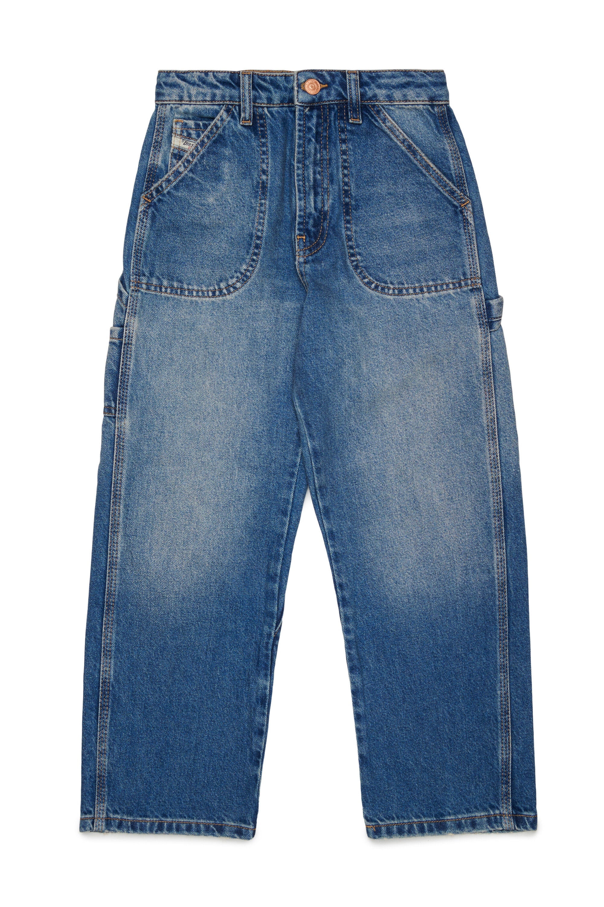 Relaxed fit jeans in medium blue wash - D-Bart