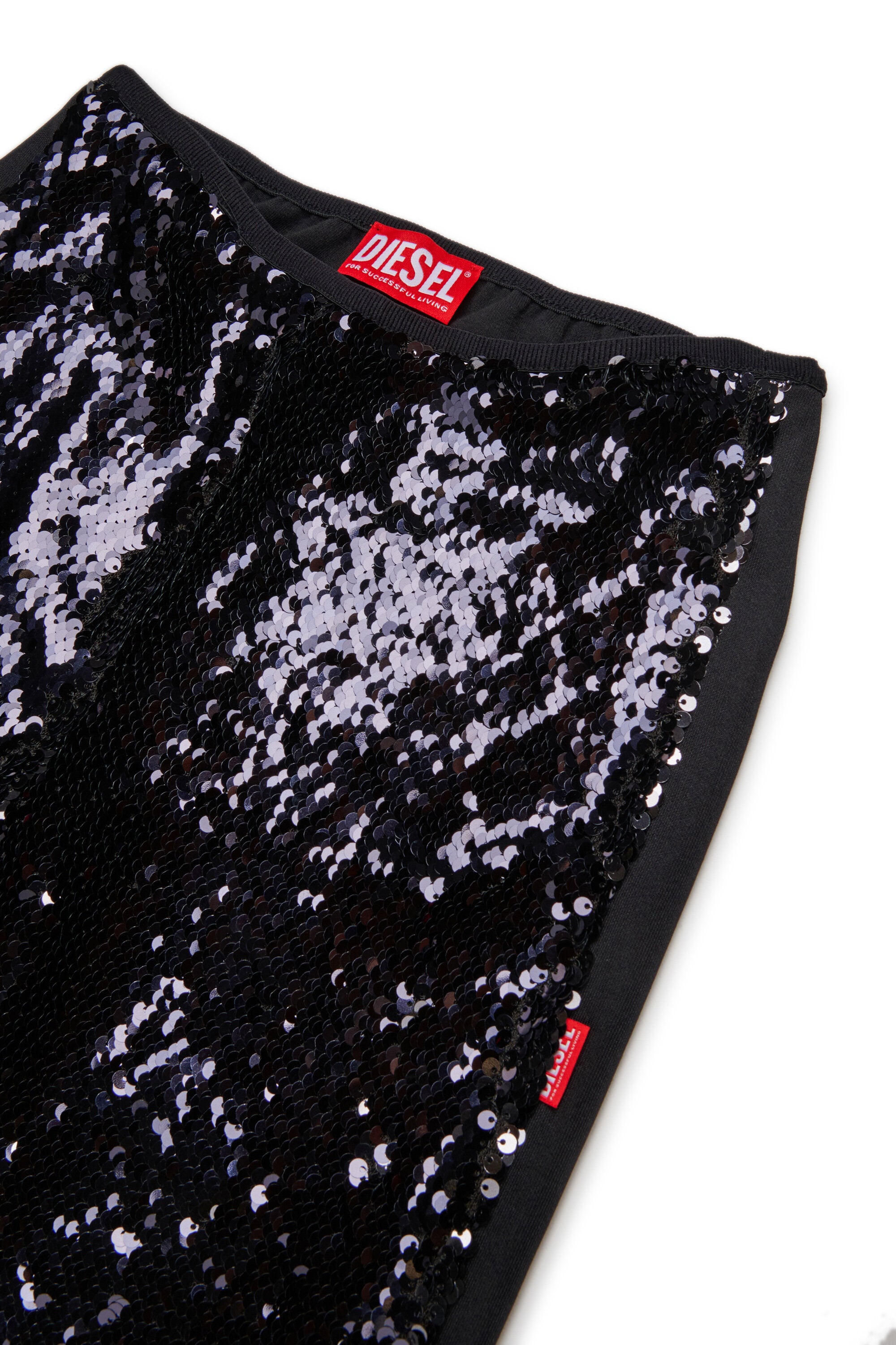 Sequined flare pants