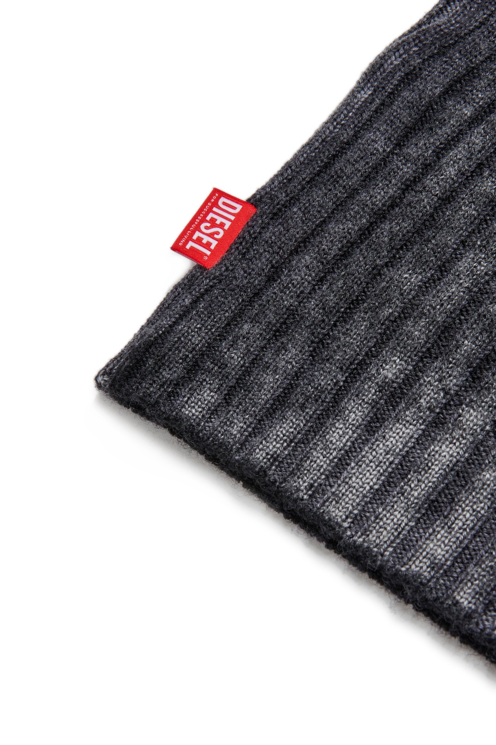 Merino wool rib sheath dress