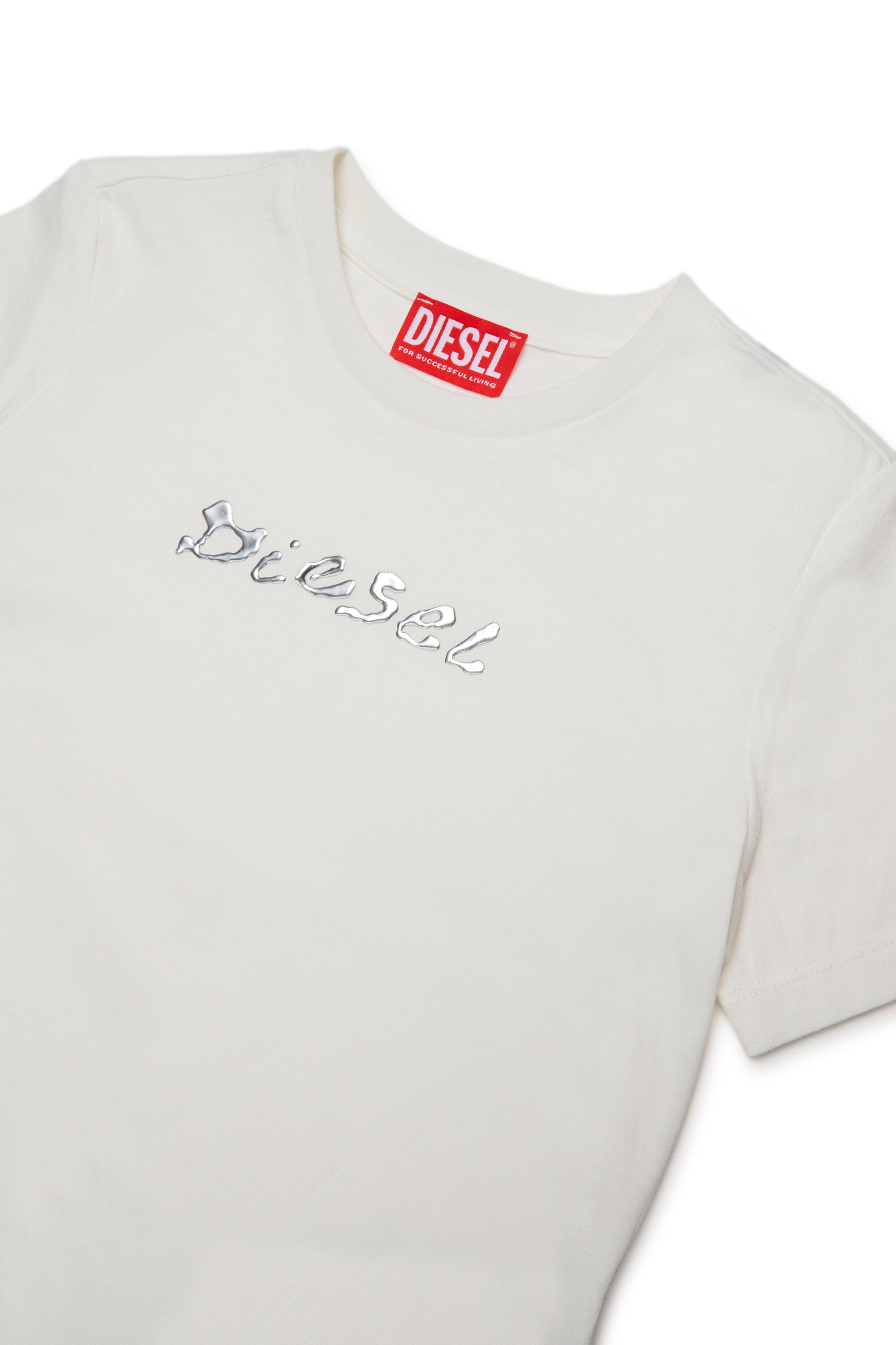 Cotton blend T-shirt with Diesel print