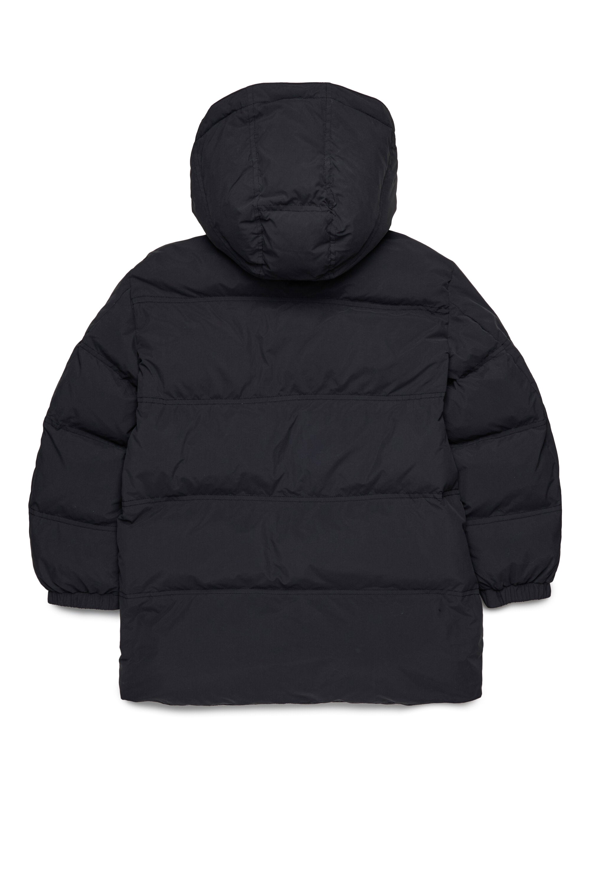 Long hooded padded jacket
