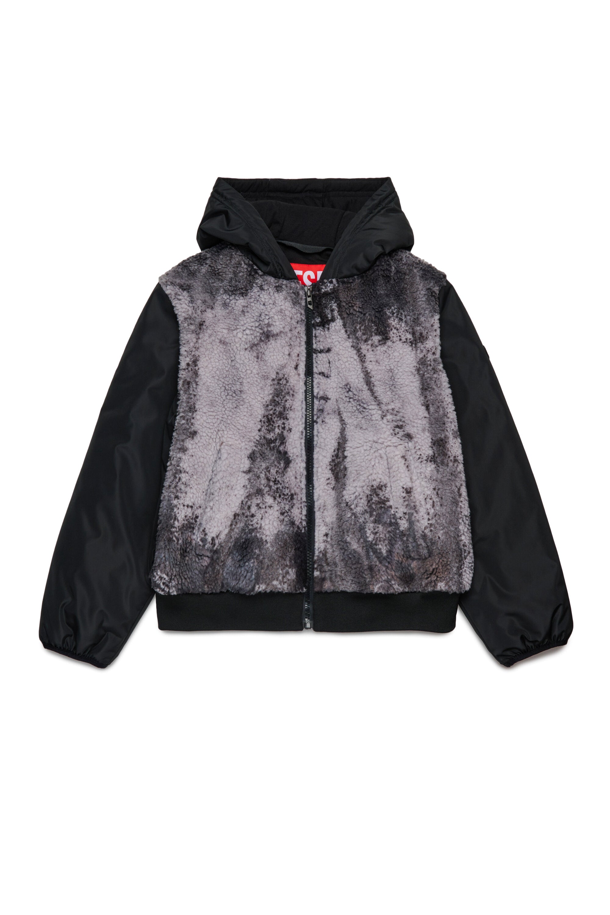 Teddy tie-dye jacket with hood