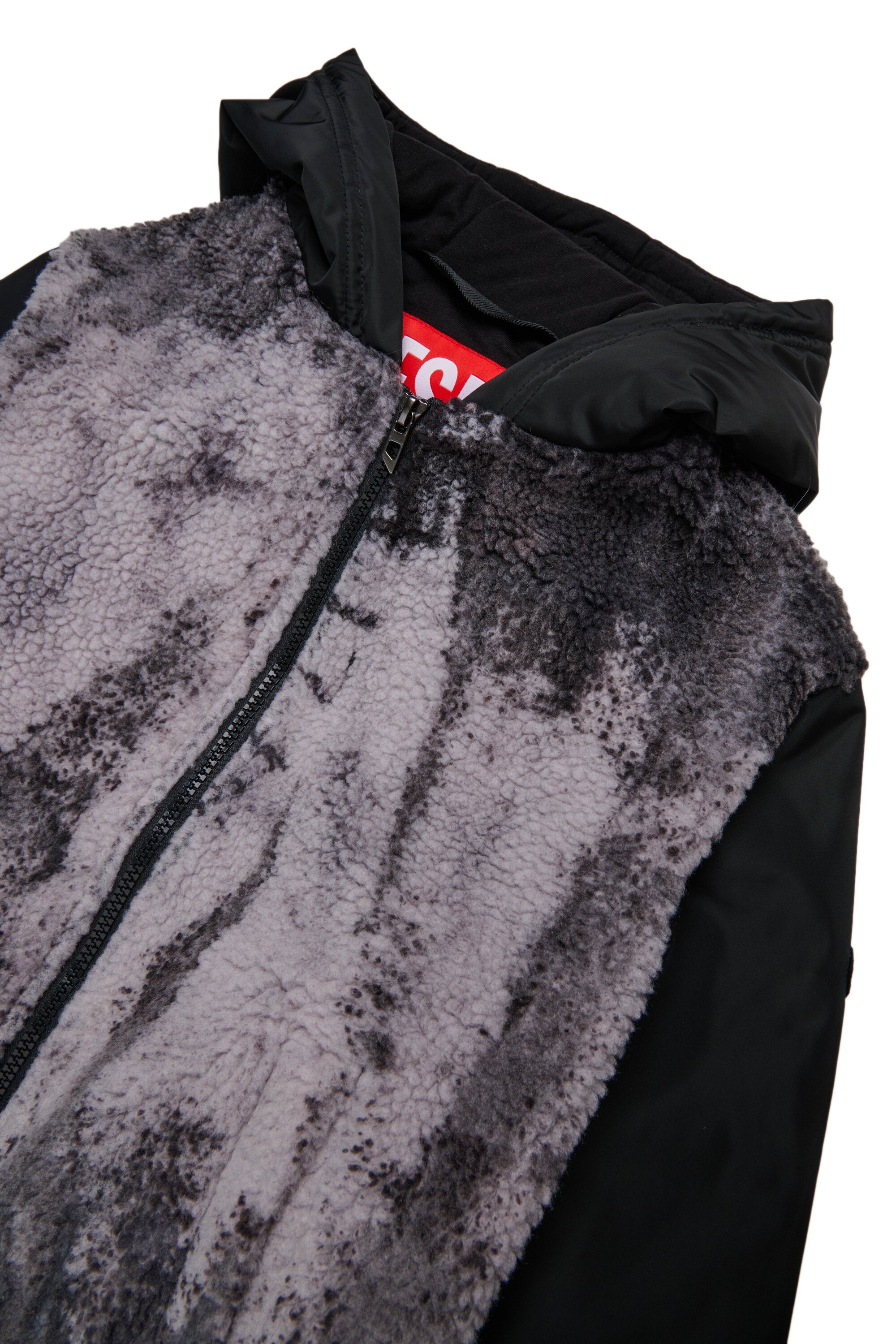 Teddy tie-dye jacket with hood