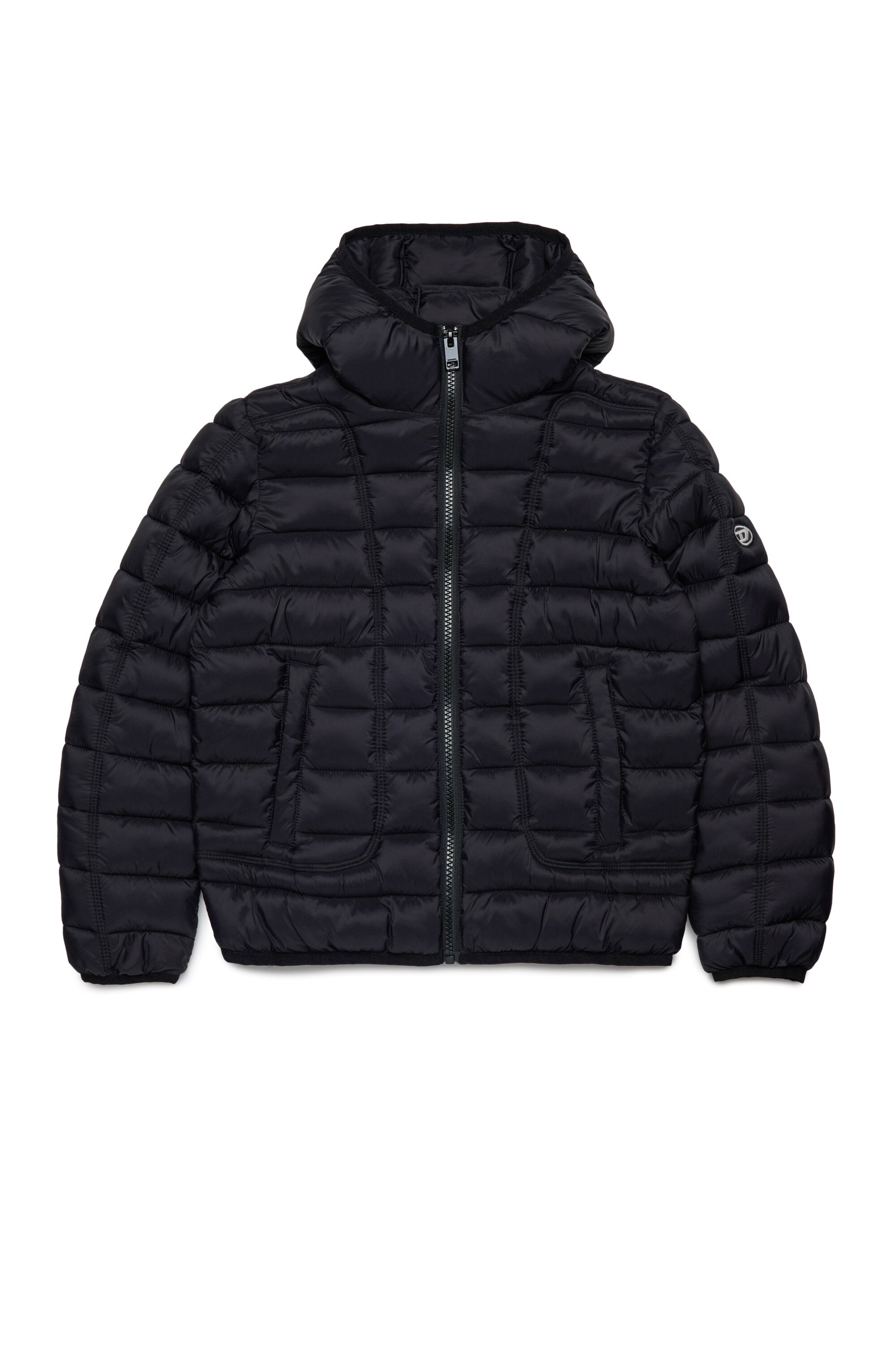 Lightweight hooded padded jacket
