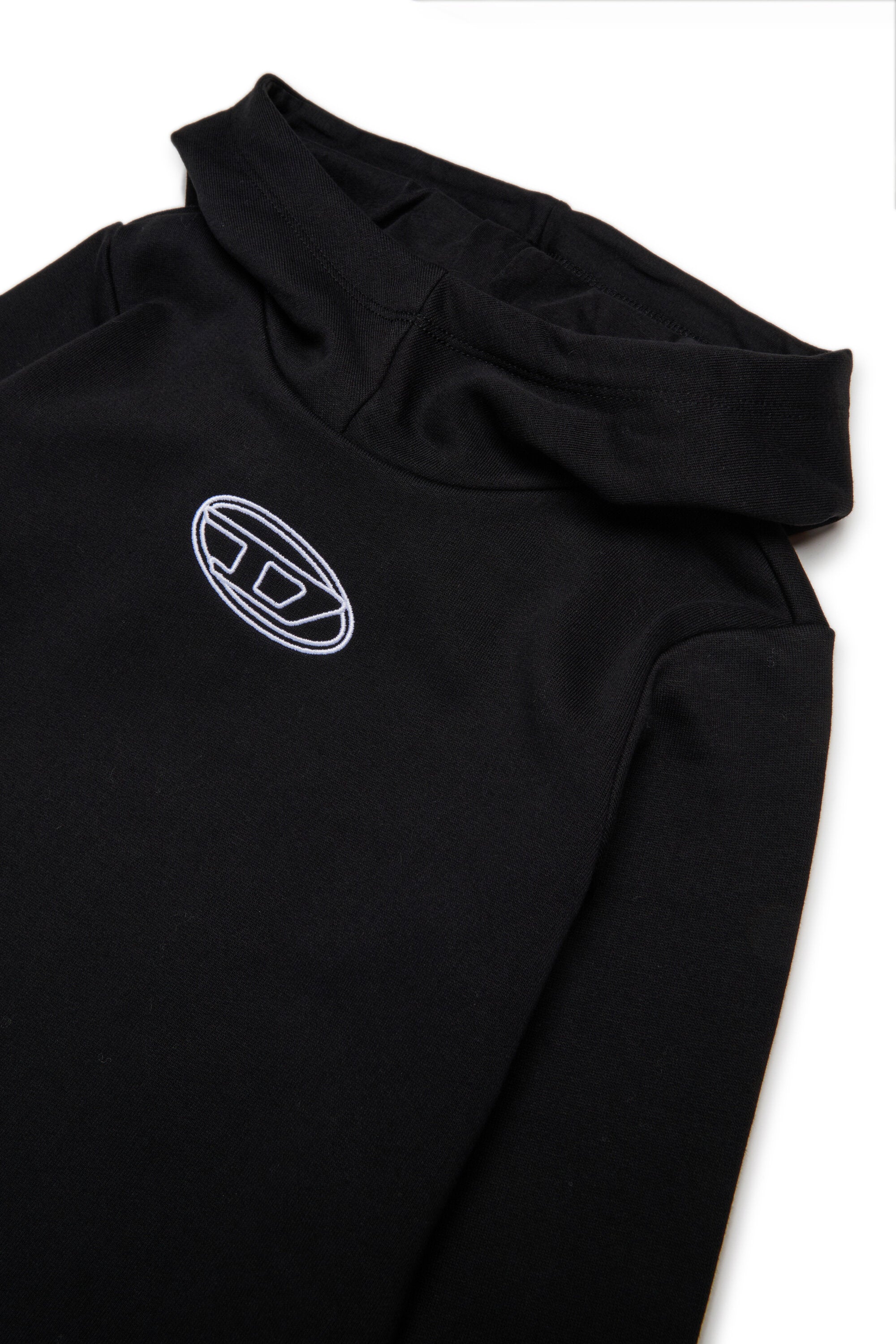 Oval D branded long sweatshirt maxi dress