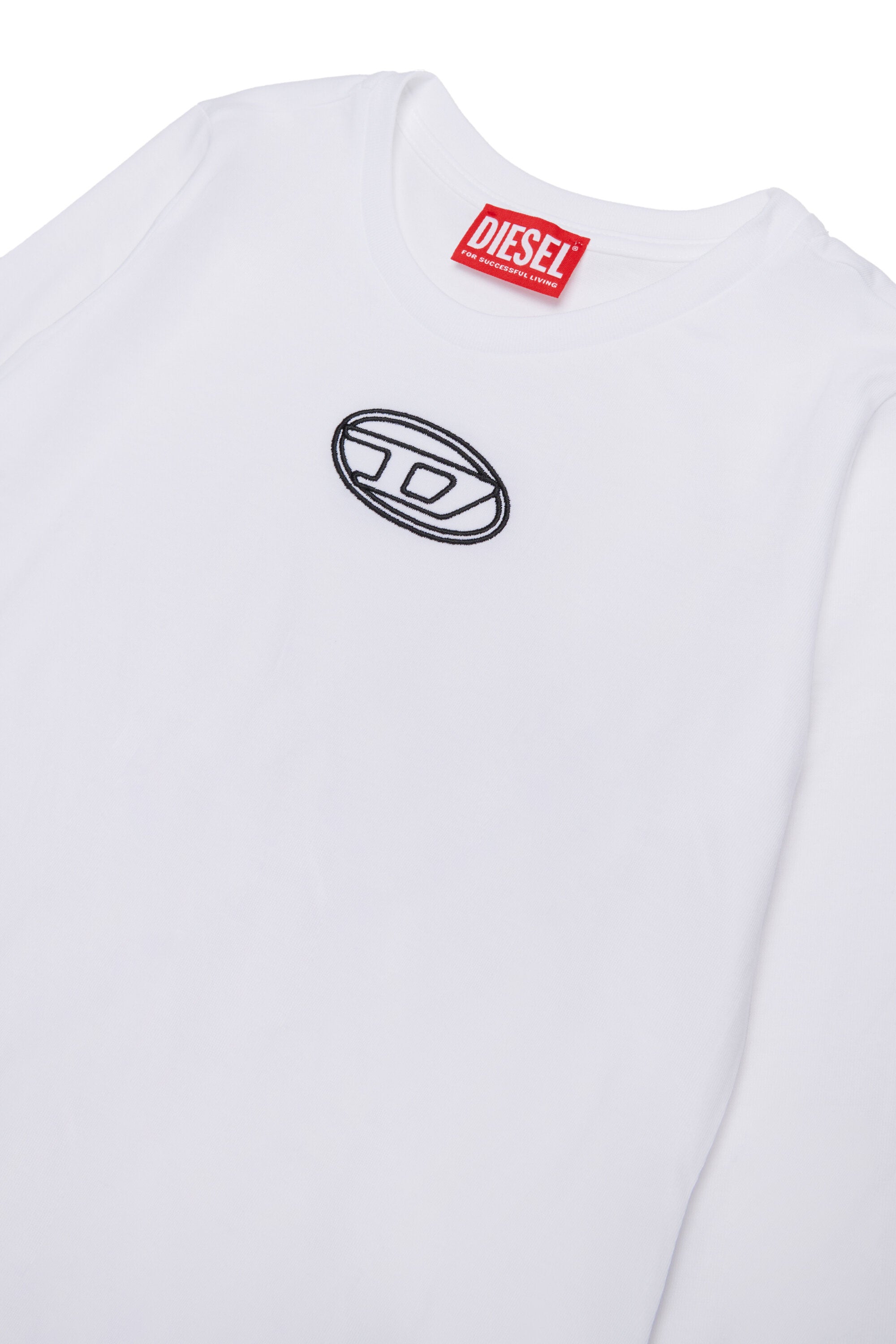 Long sleeves jersey T-shirt branded with Oval D logo