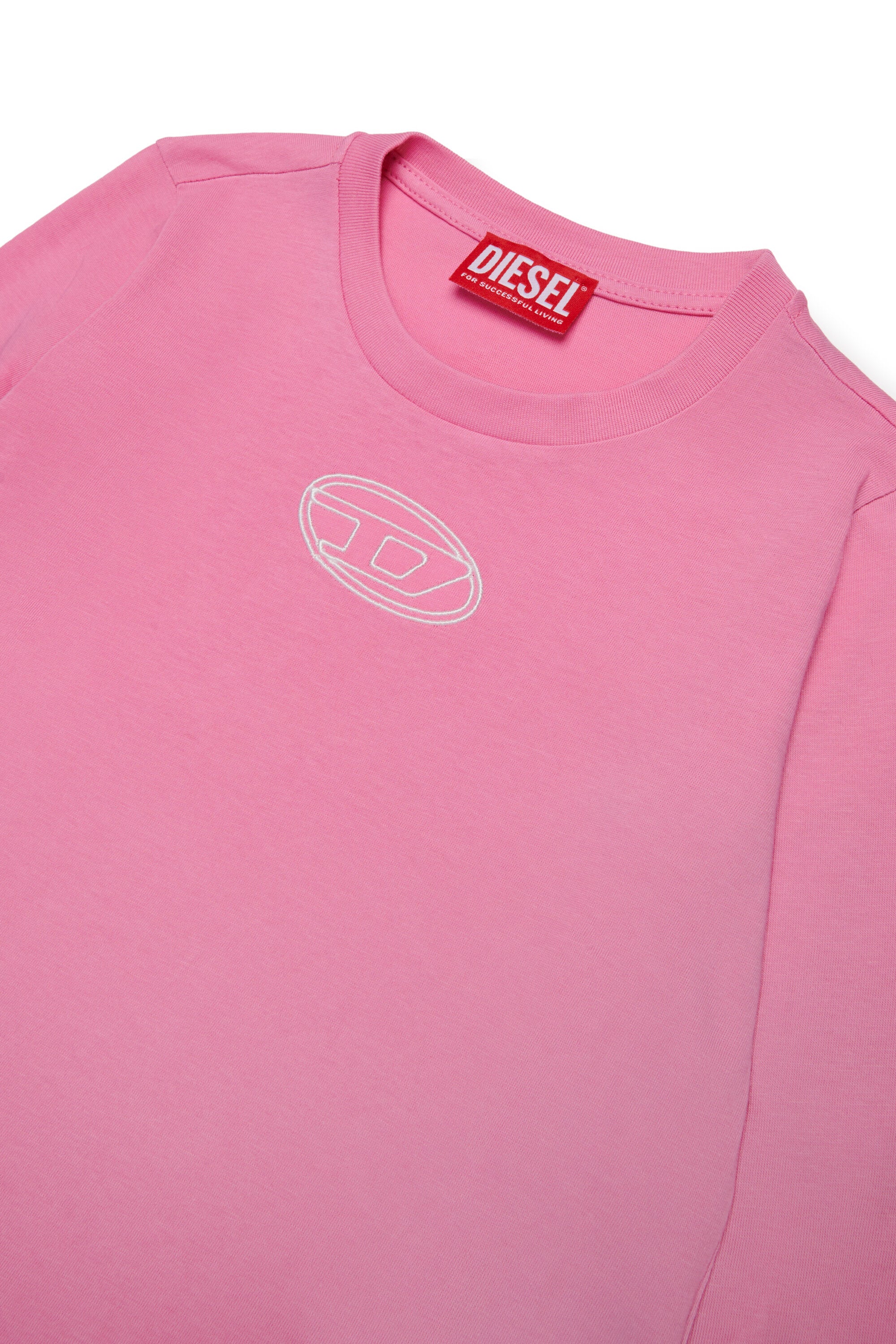 Long sleeves jersey T-shirt branded with Oval D logo