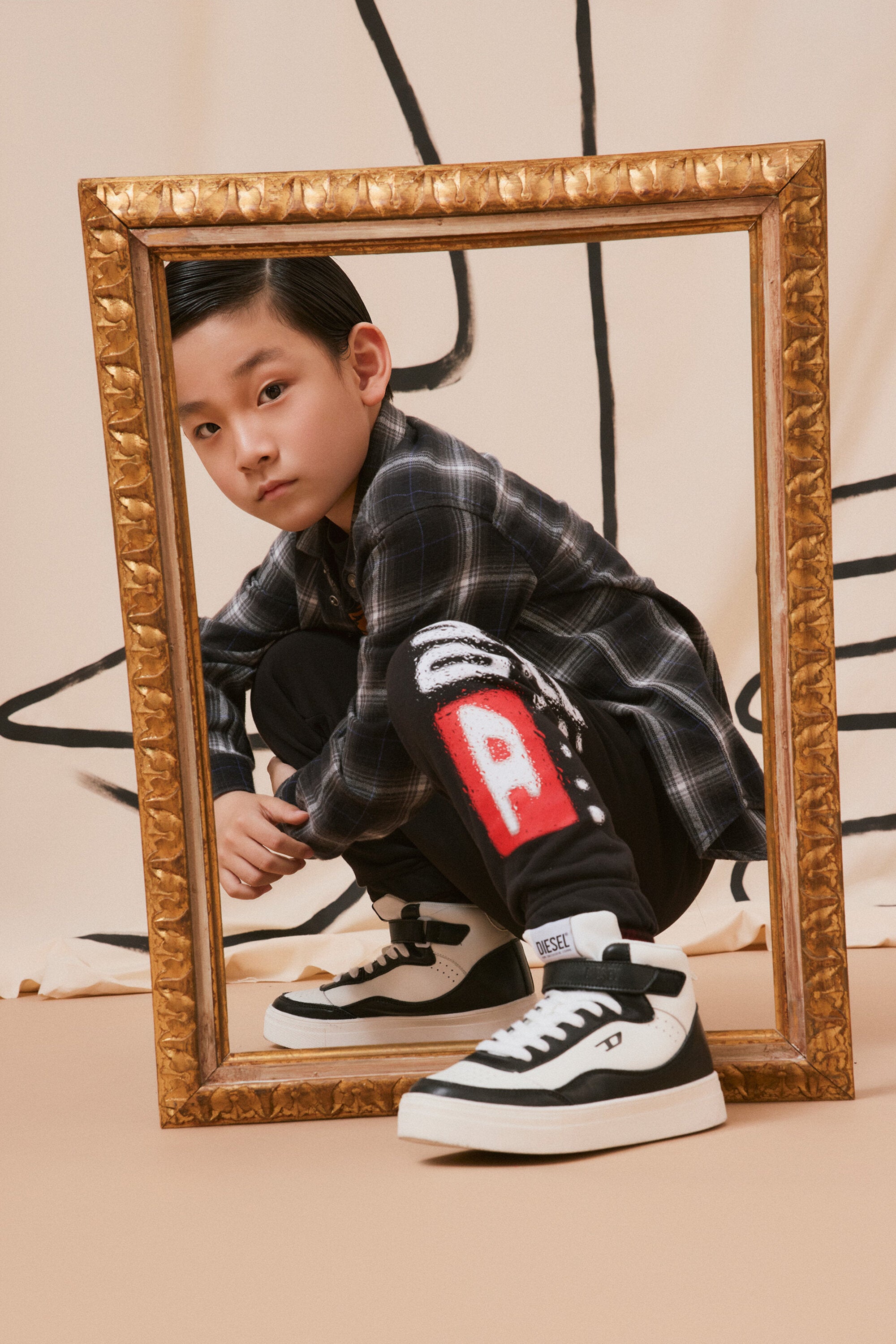 Diesel Denim Division logo jogger pants