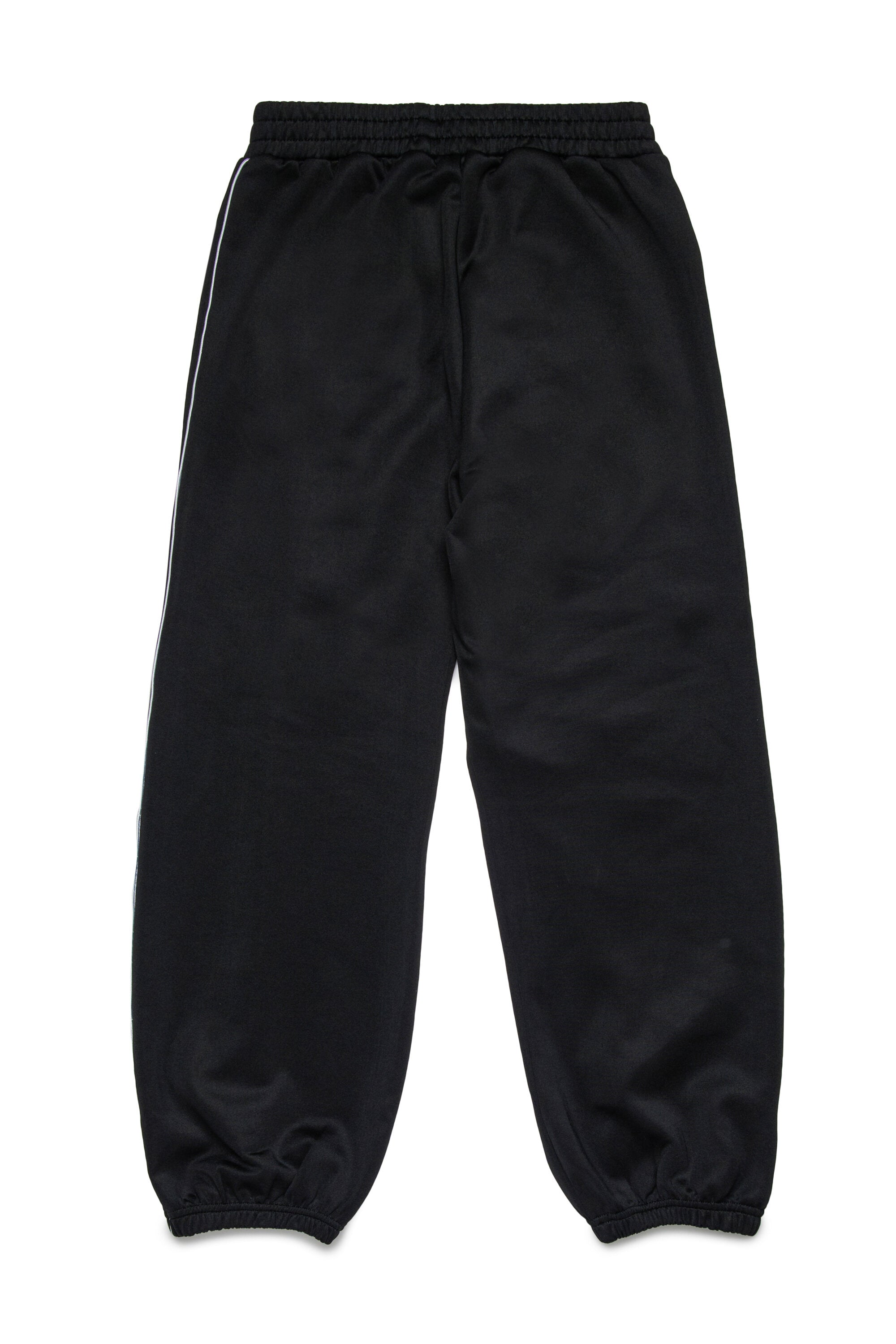 Triacetate balloon pants with red D patch