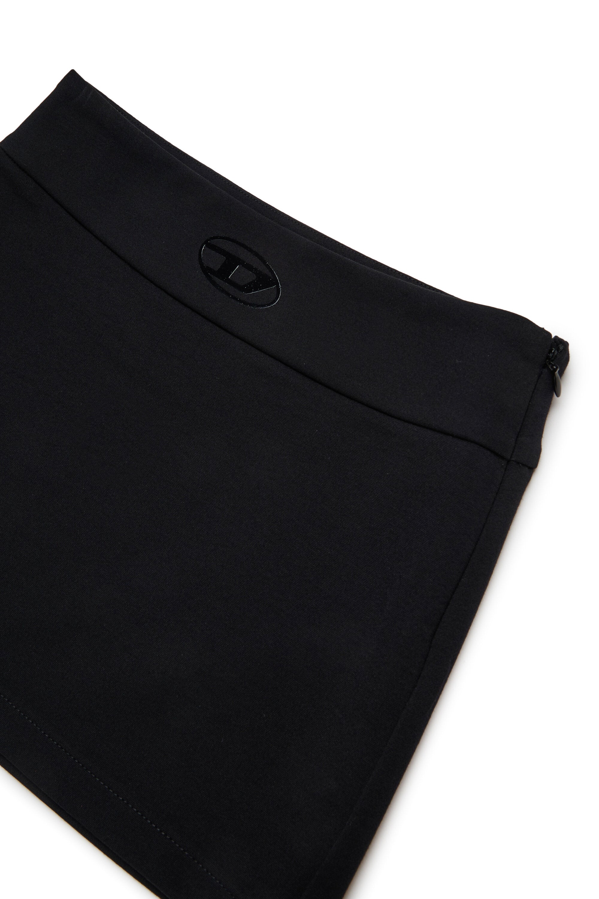 Punto Milano mini skirt branded with Oval D logo