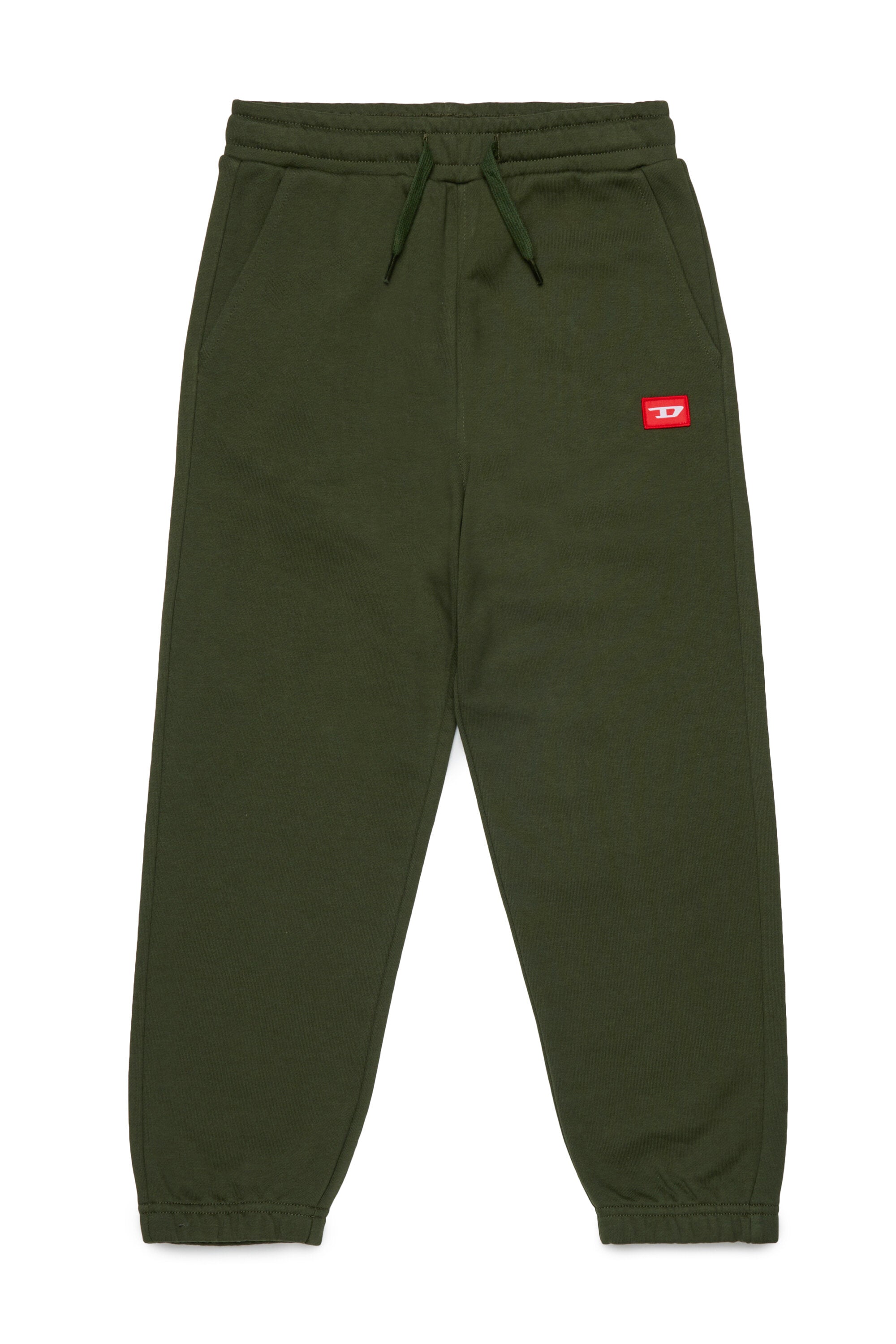 Jogger pants with red D patch