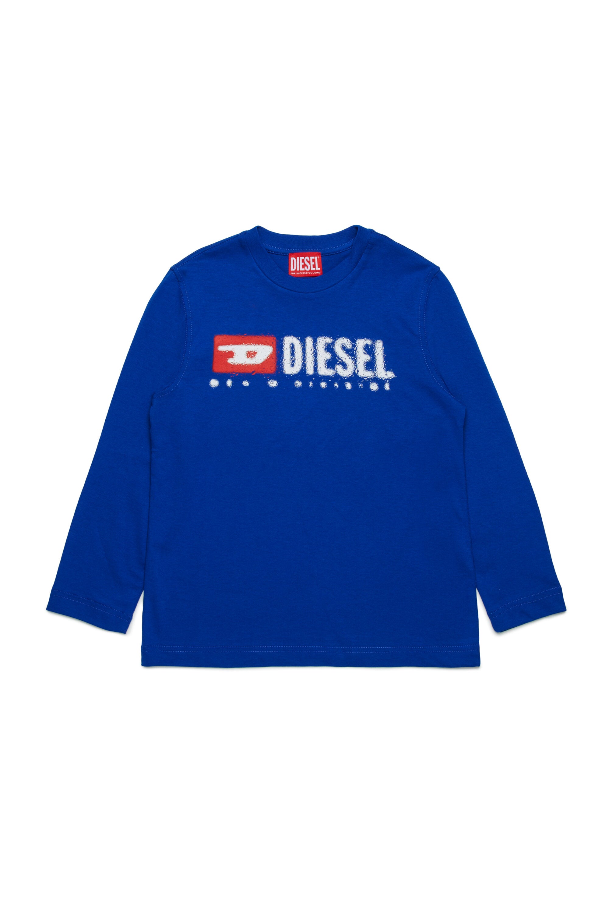 Long sleeves jersey T-shirt with Diesel Denim Division logo