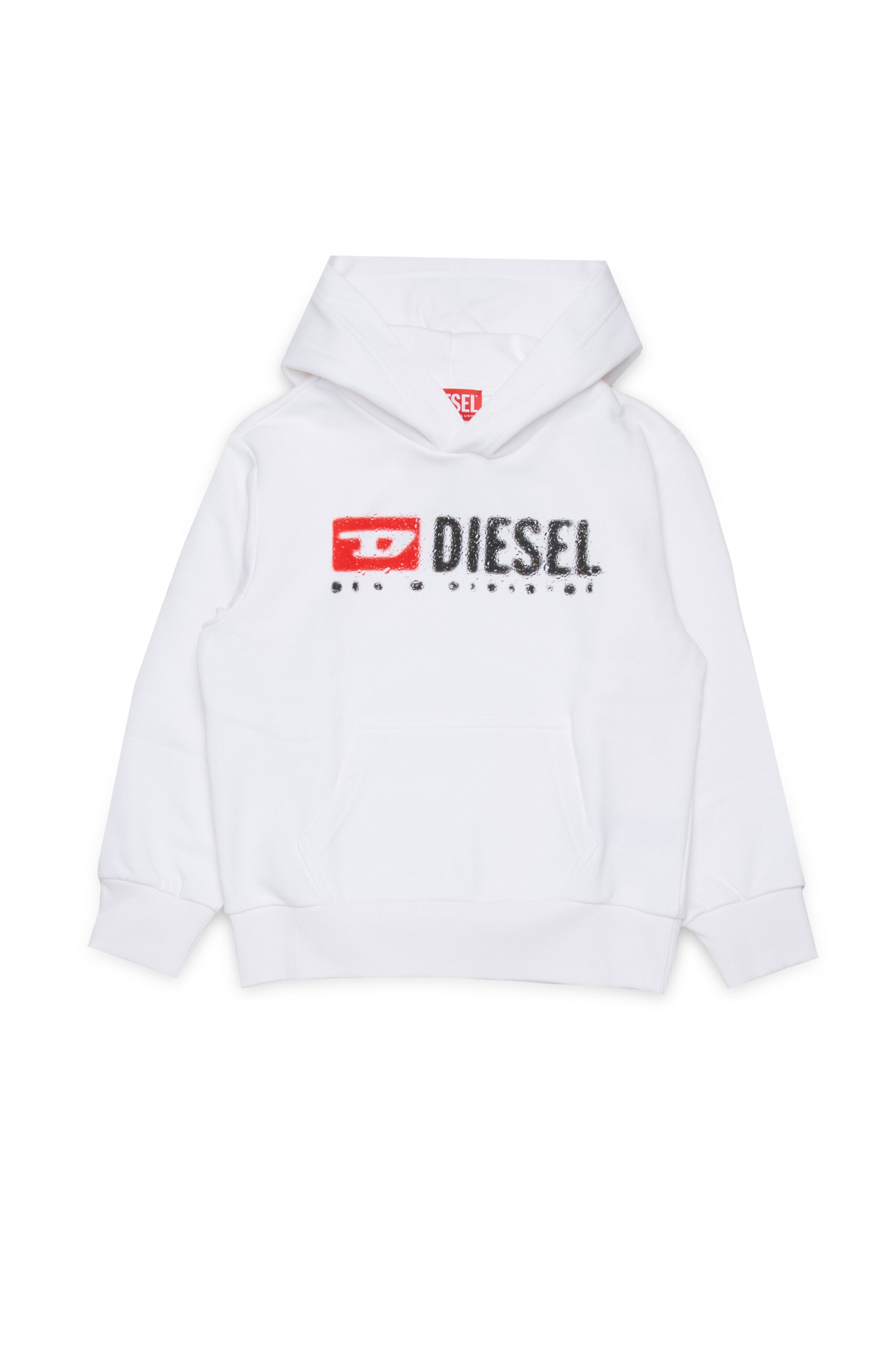 Hooded sweatshirt with Diesel Denim Division logo