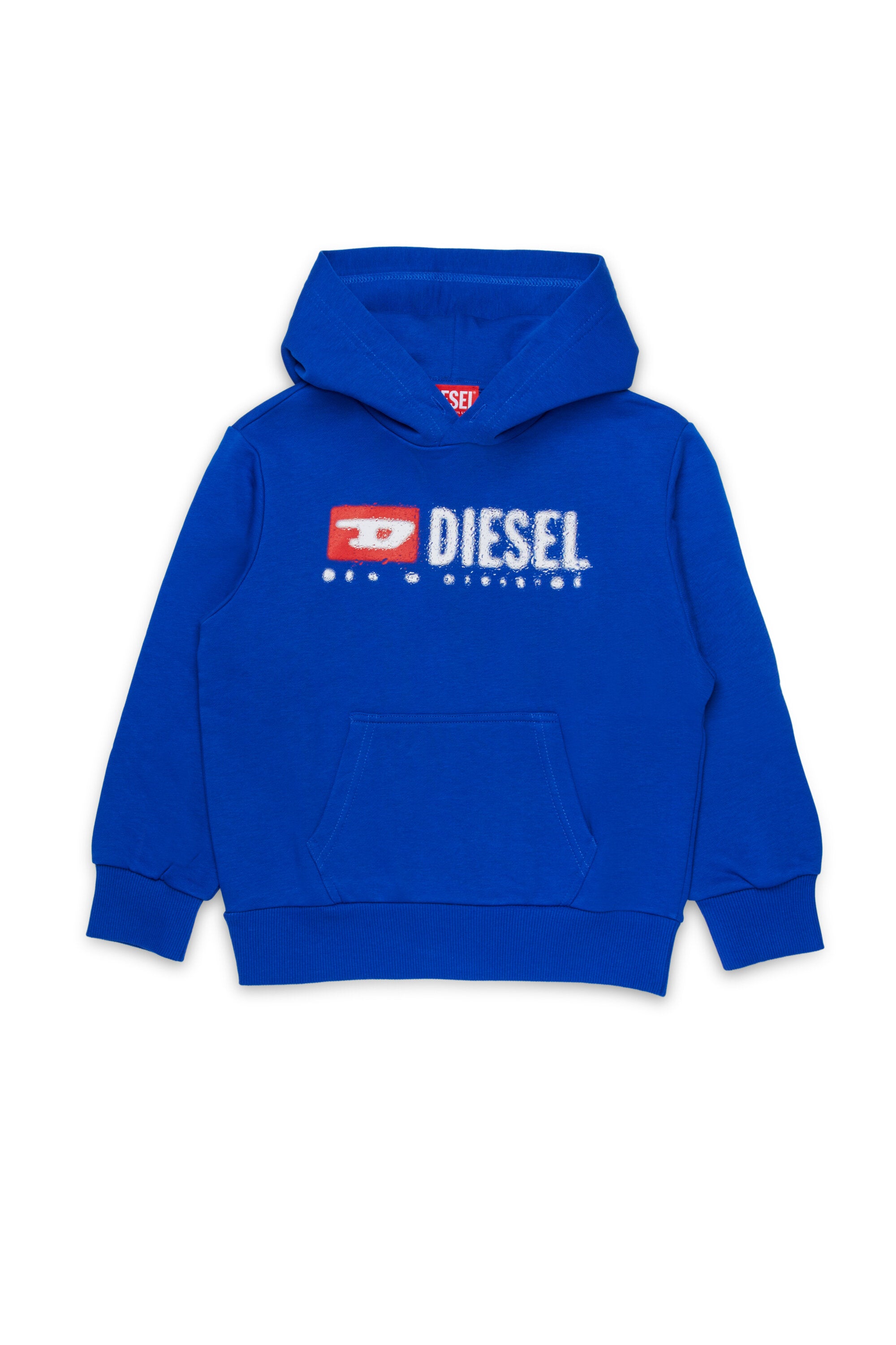 Hooded sweatshirt with Diesel Denim Division logo