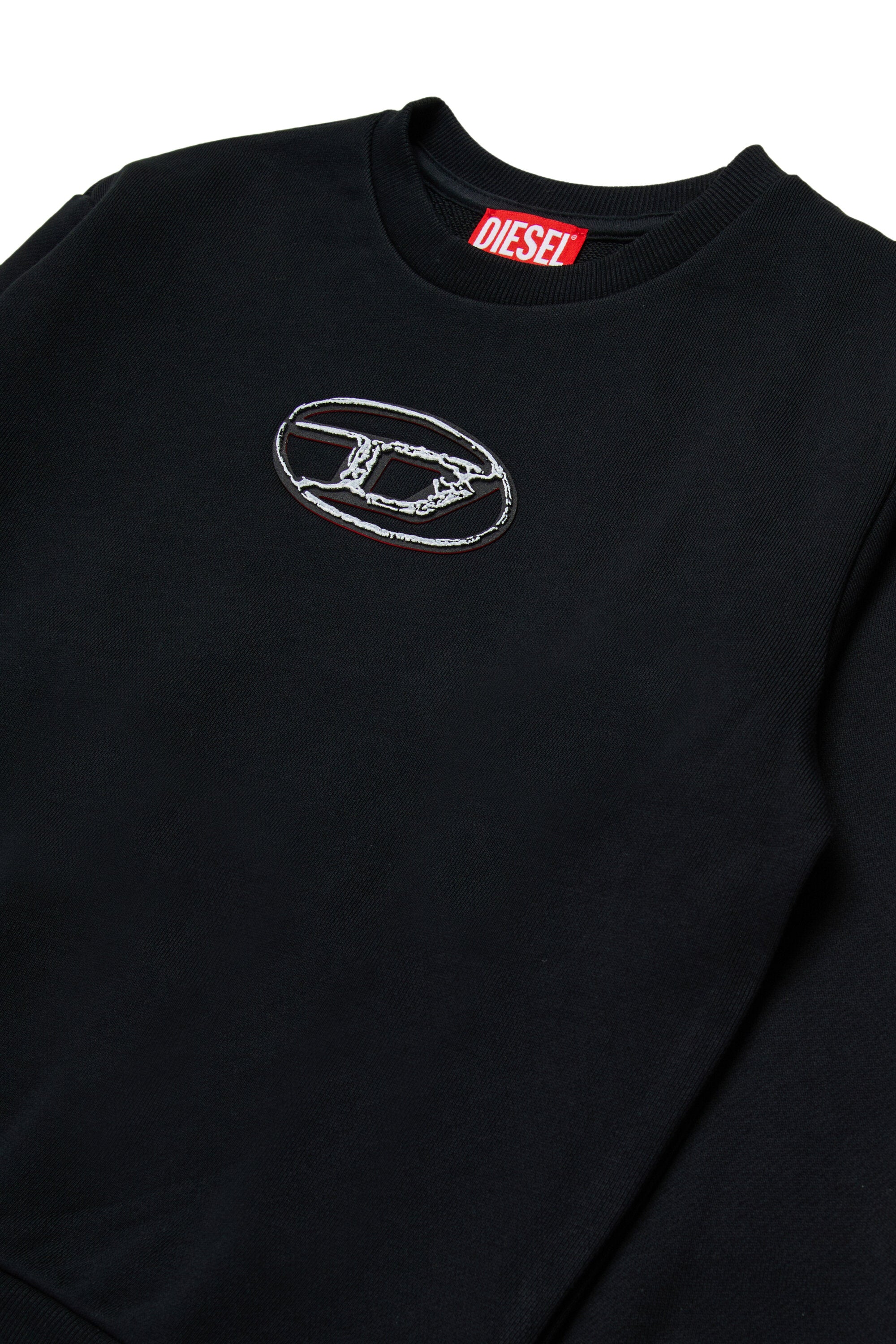 Multi-layered Oval D branded crew-neck sweatshirt