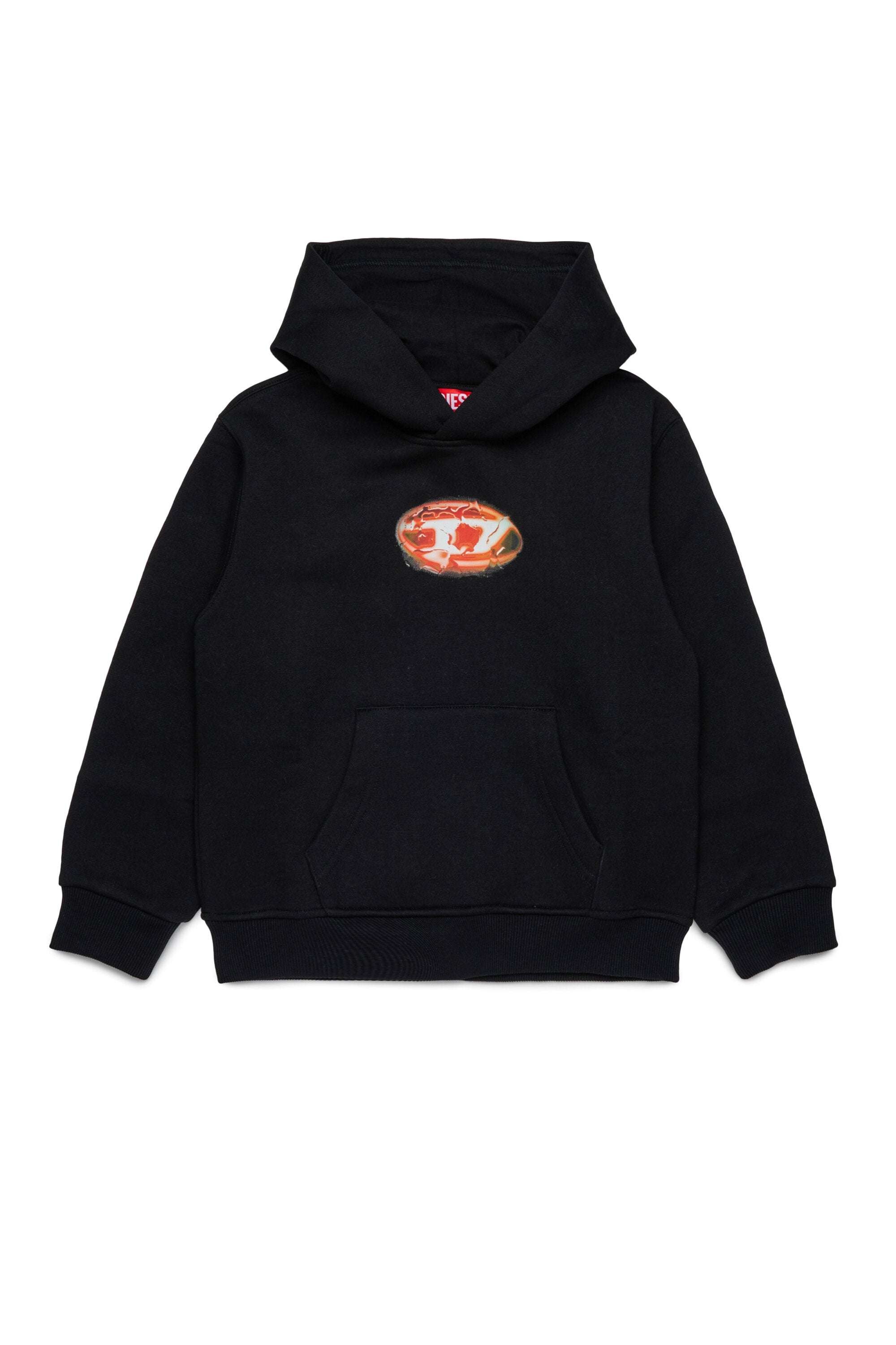 Hooded sweatshirt with logo Glowing Oval D