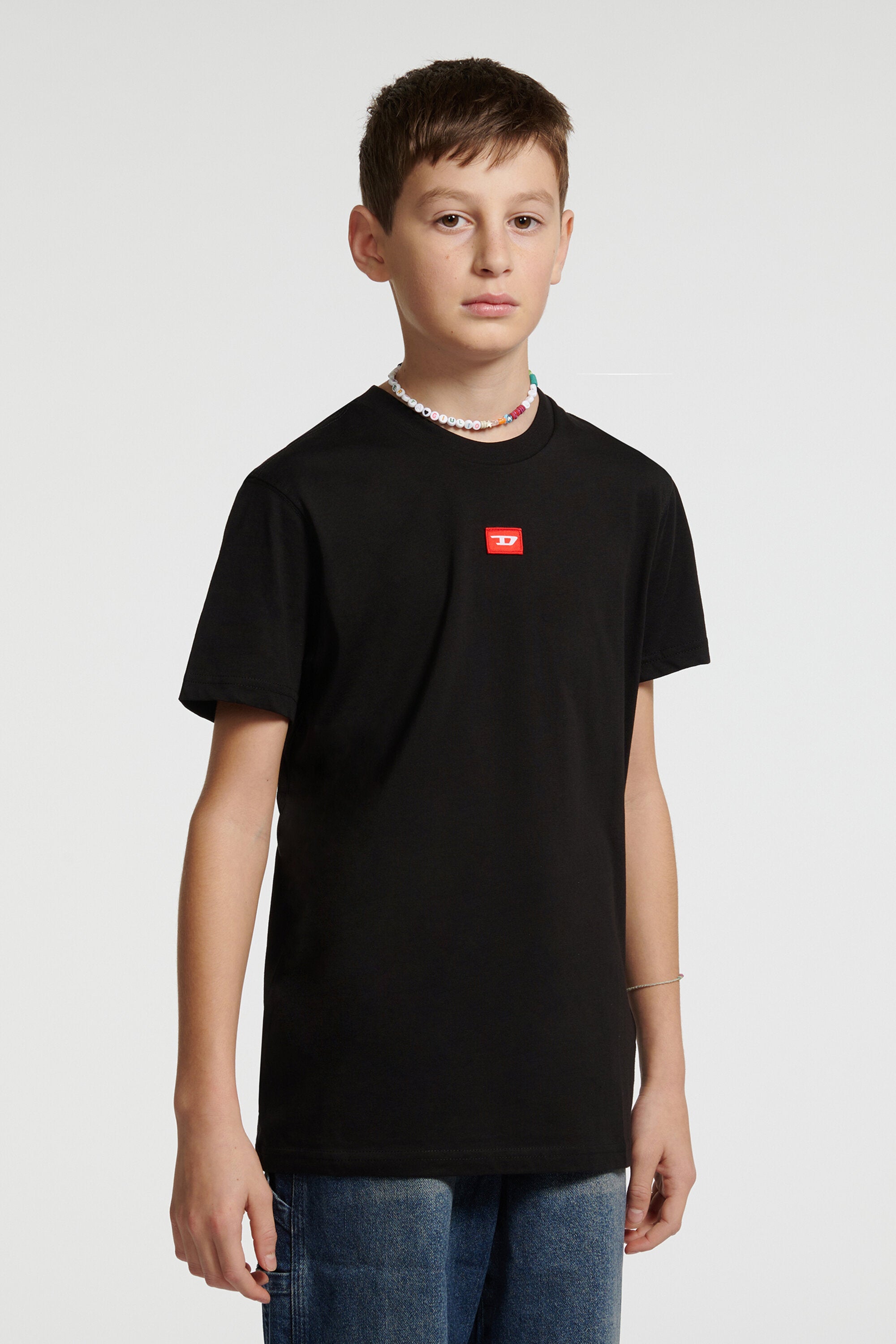 Jersey T-shirt with red D patch