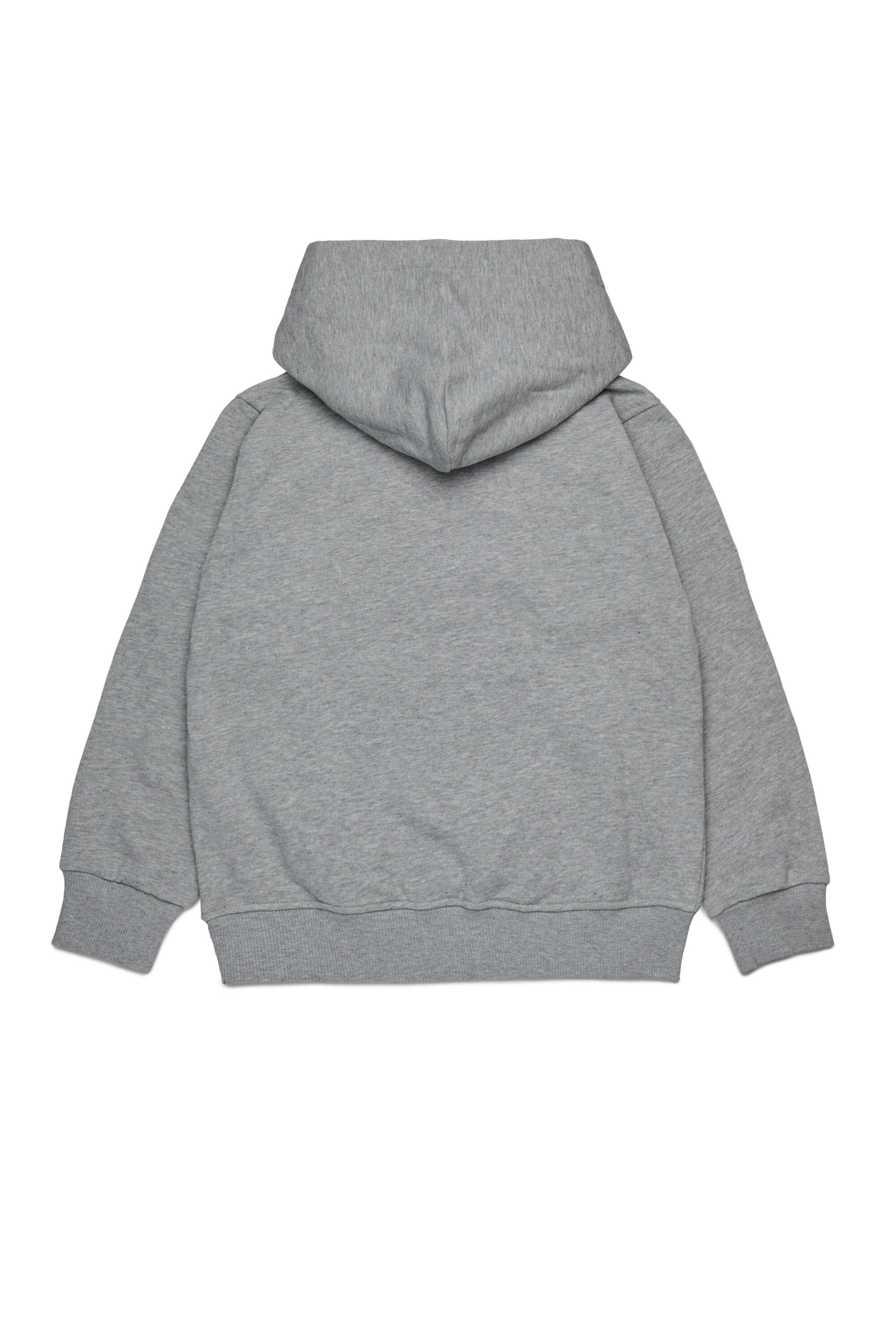 Hooded sweatshirt with red D patch