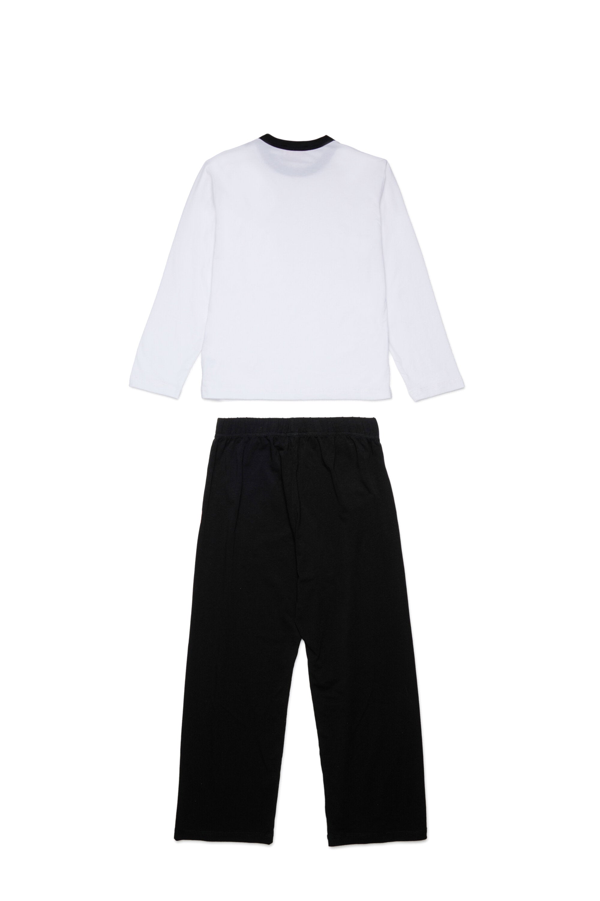 Stretch jersey pajamas branded with logo