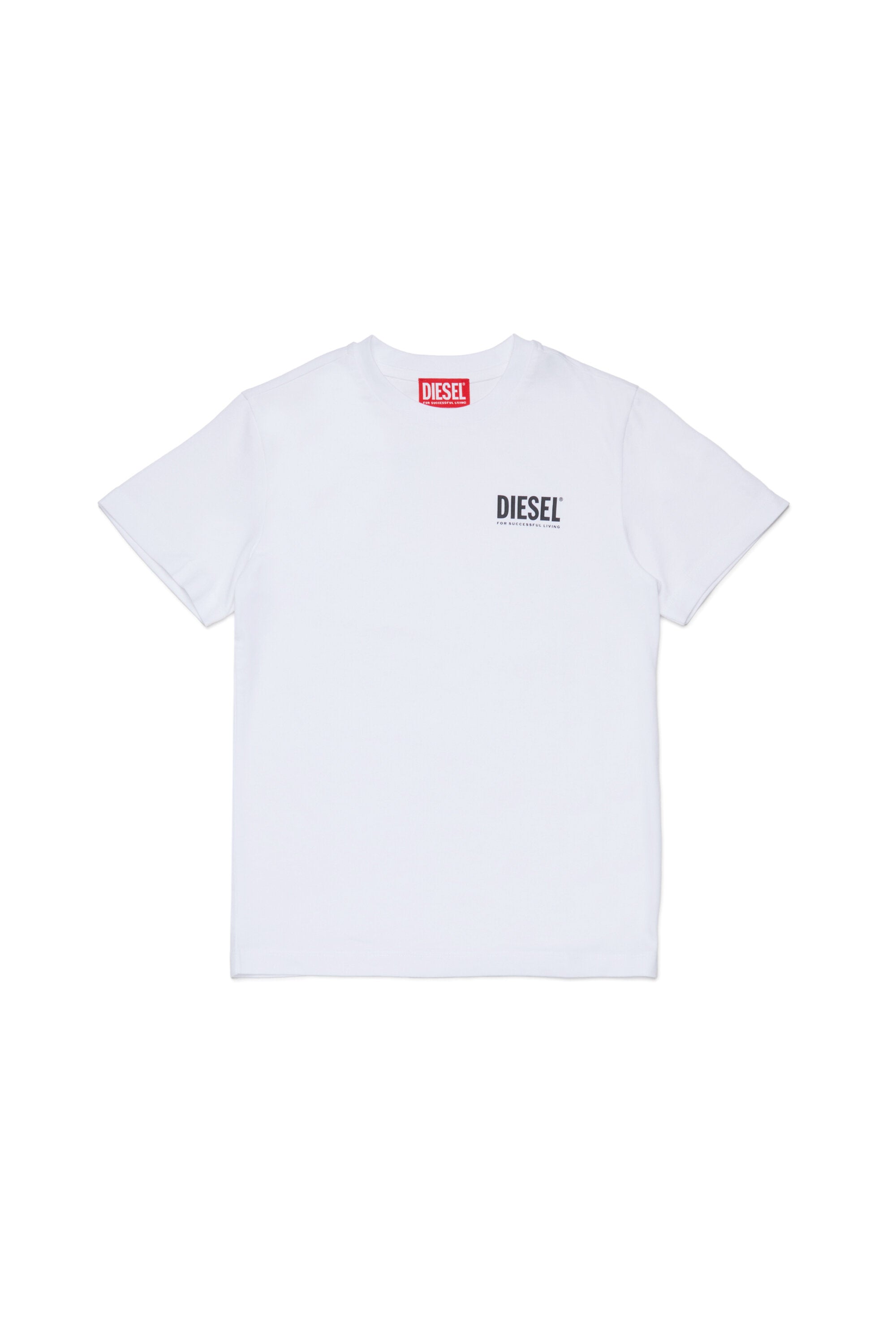 Stretch jersey T-shirt branded with institutional logo