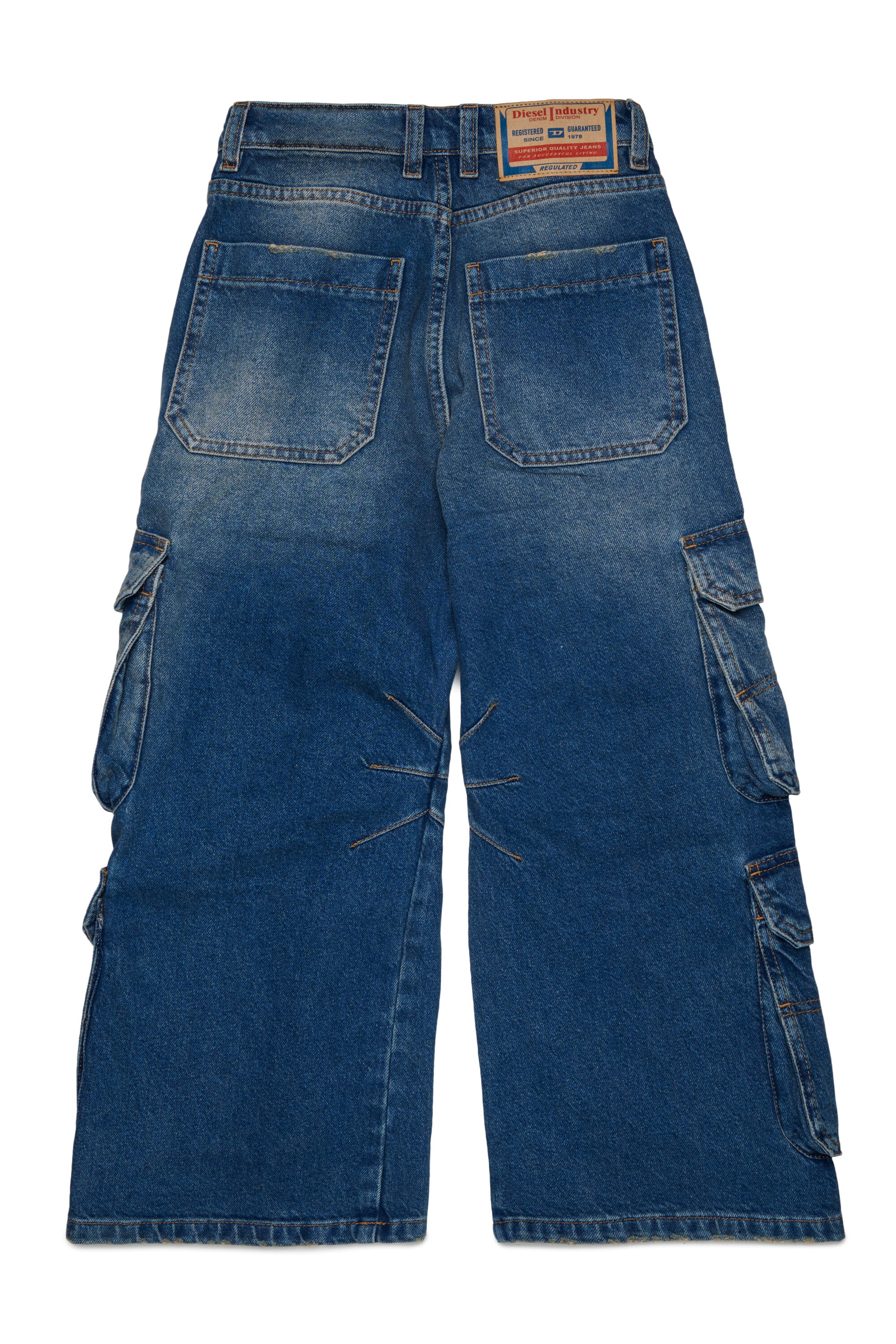 Relaxed fit cargo jeans with side pockets - D-Argjx Cargo