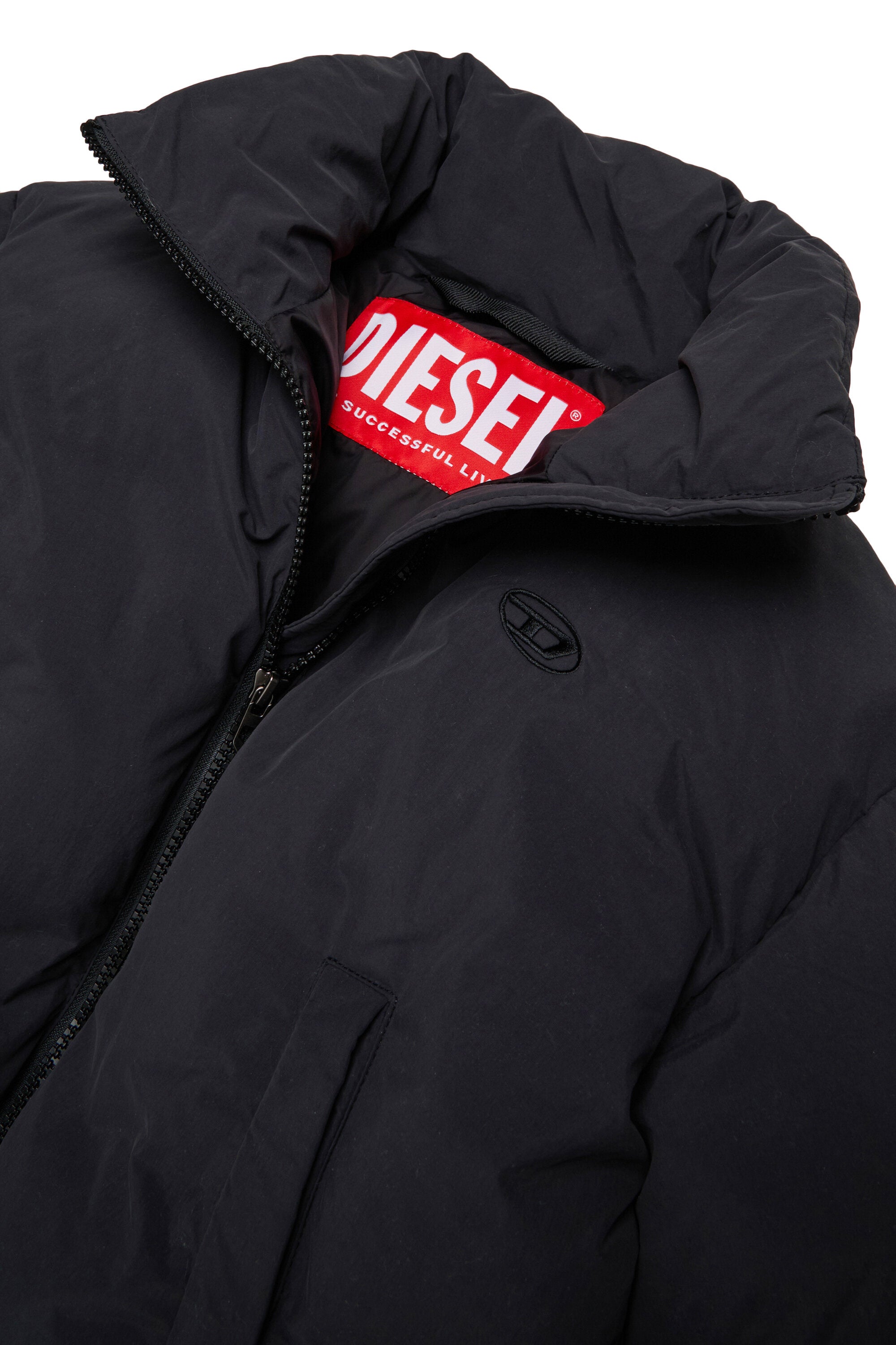 Puffy padded jacket with matte finish