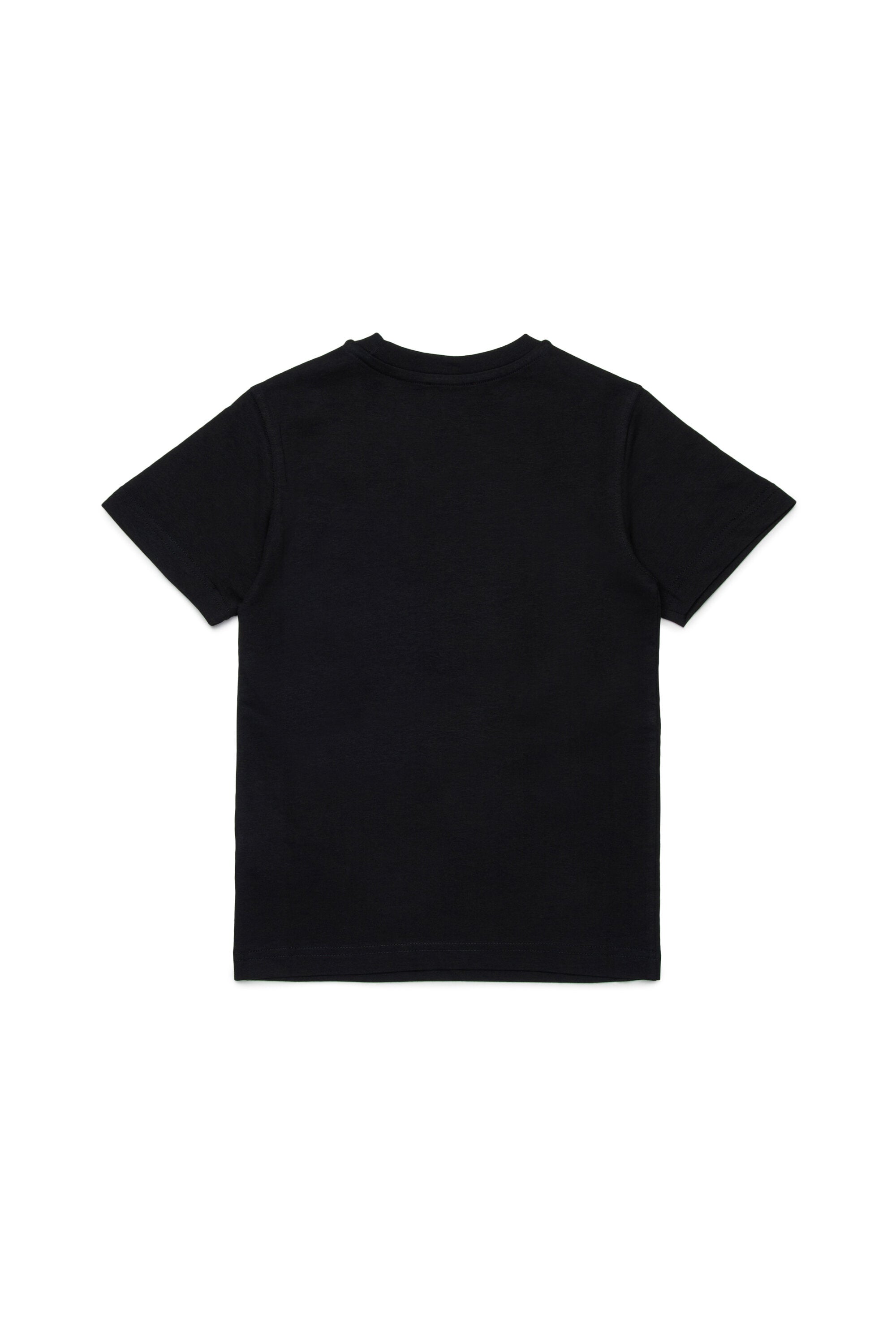Jersey T-shirt with cursive Diesel logo