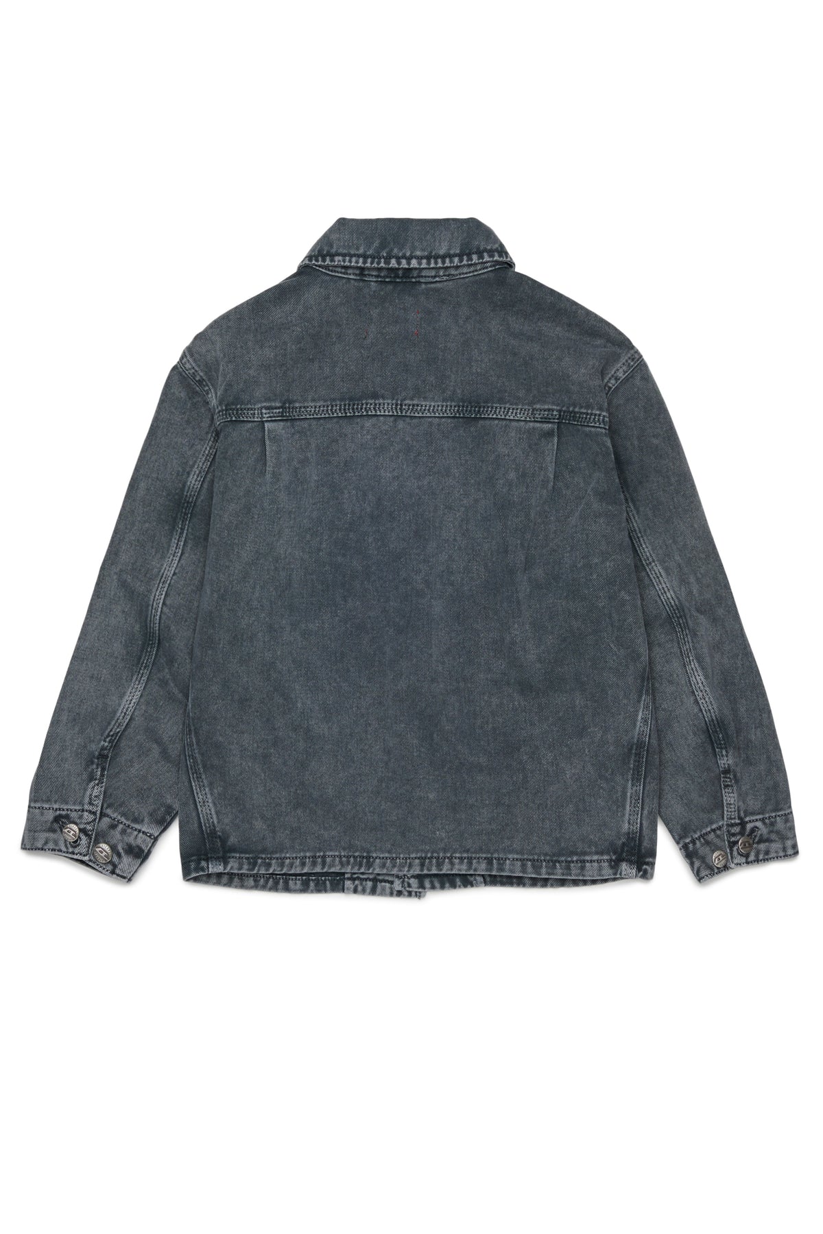Denim jacket with printed logo