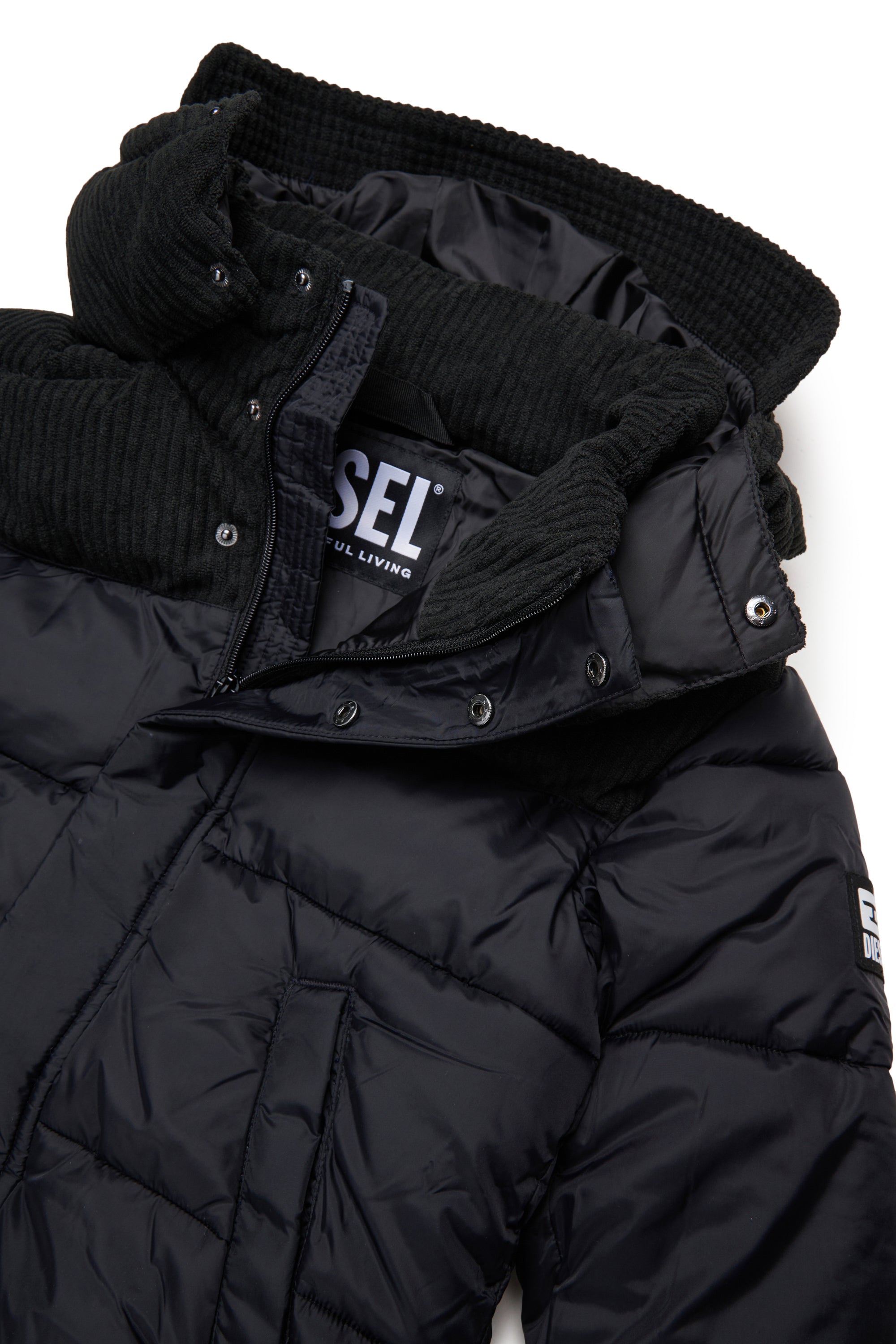 Padded jacket with logo