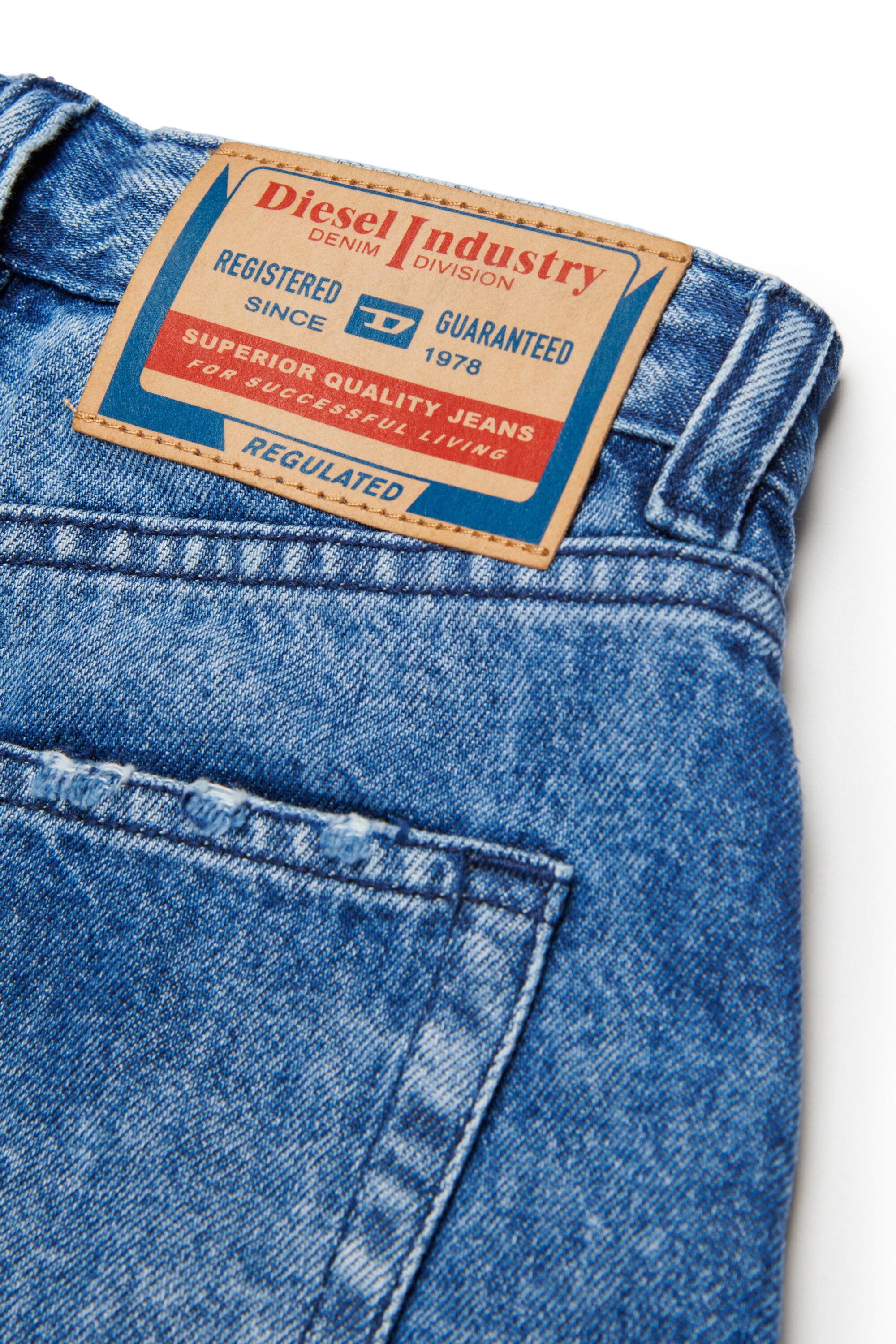 Light blue denim shorts