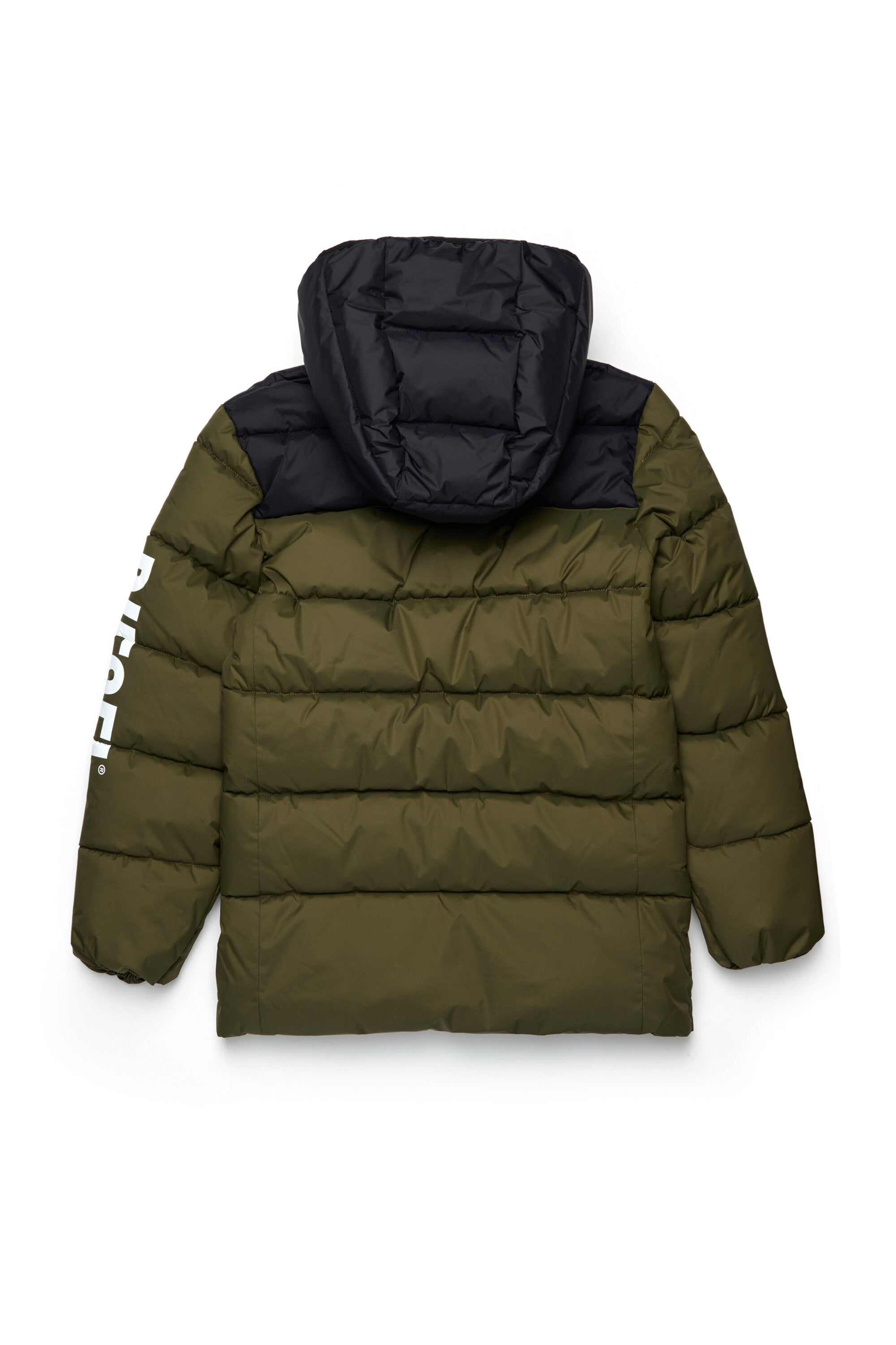 Padded jacket with logo