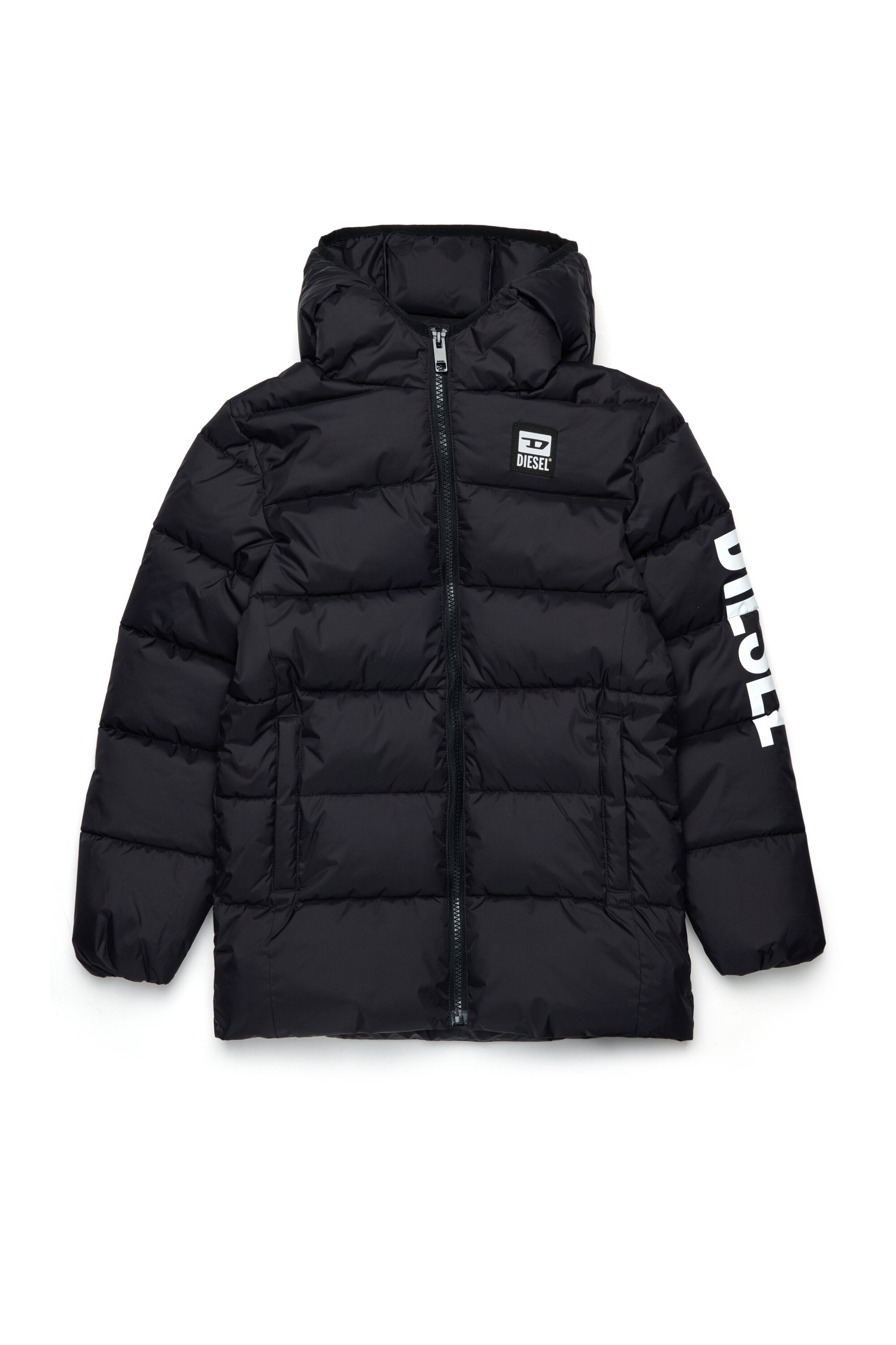 Padded jacket with logo