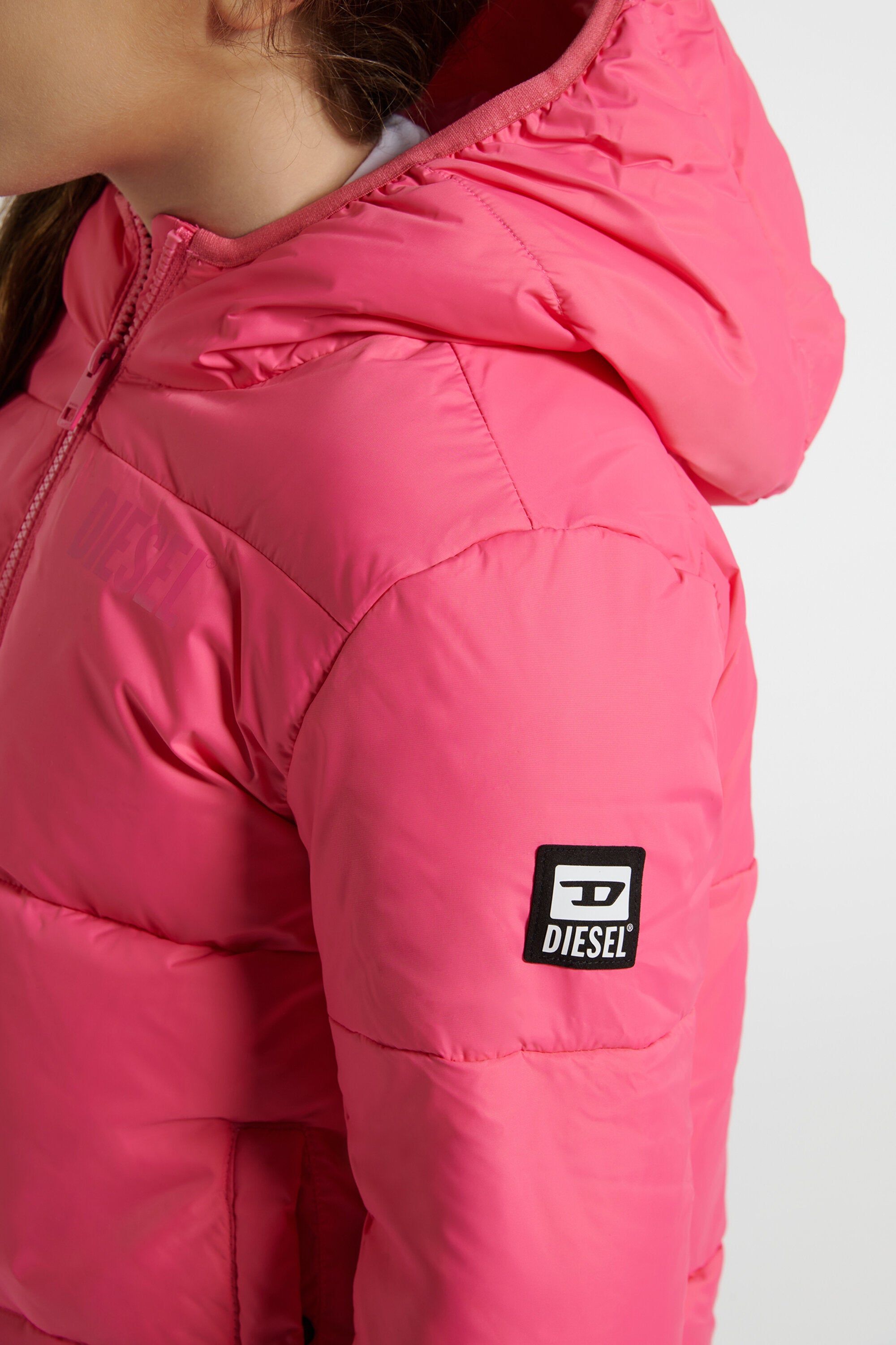 Padded jacket with logo