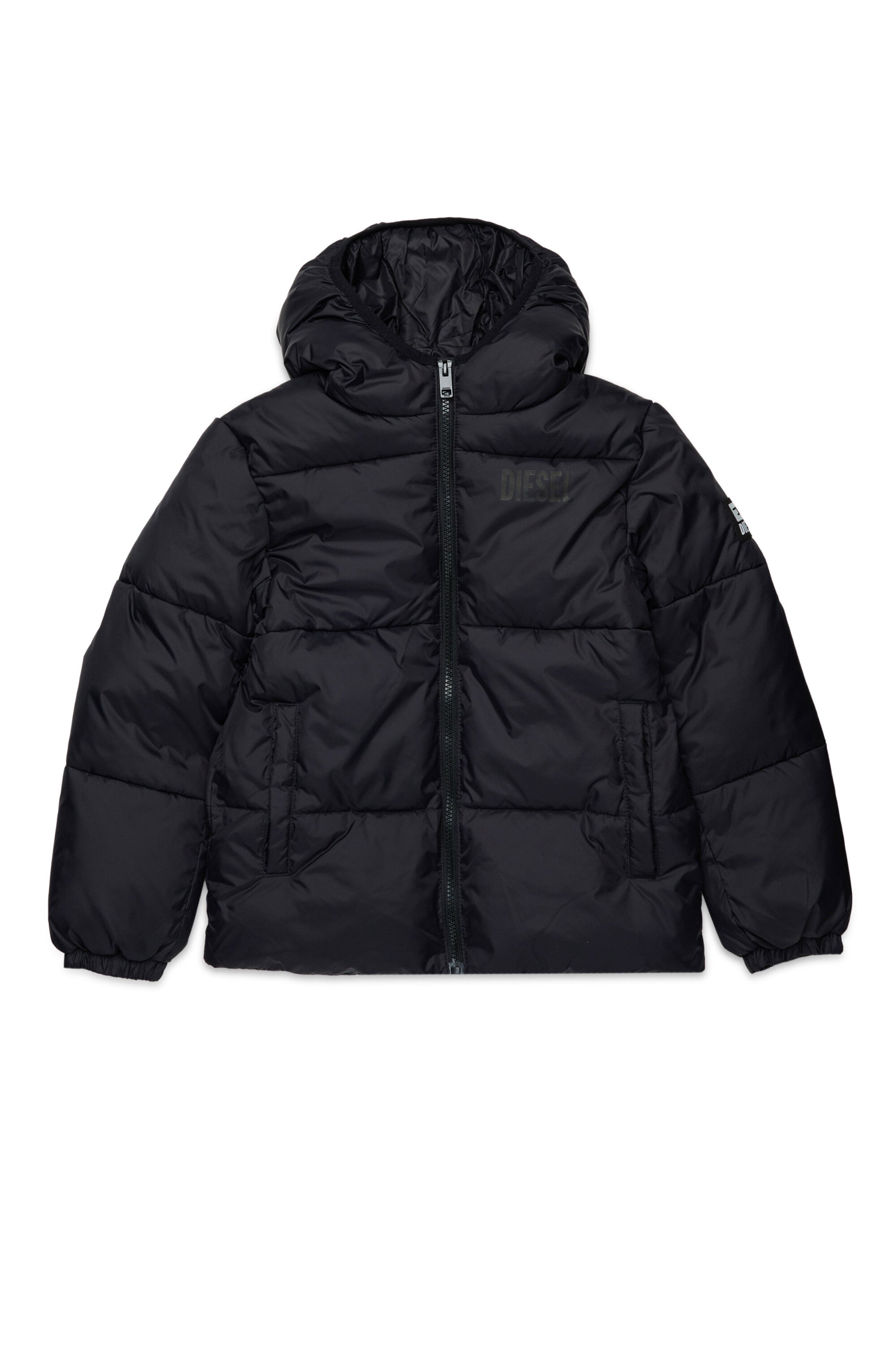 Padded jacket with logo