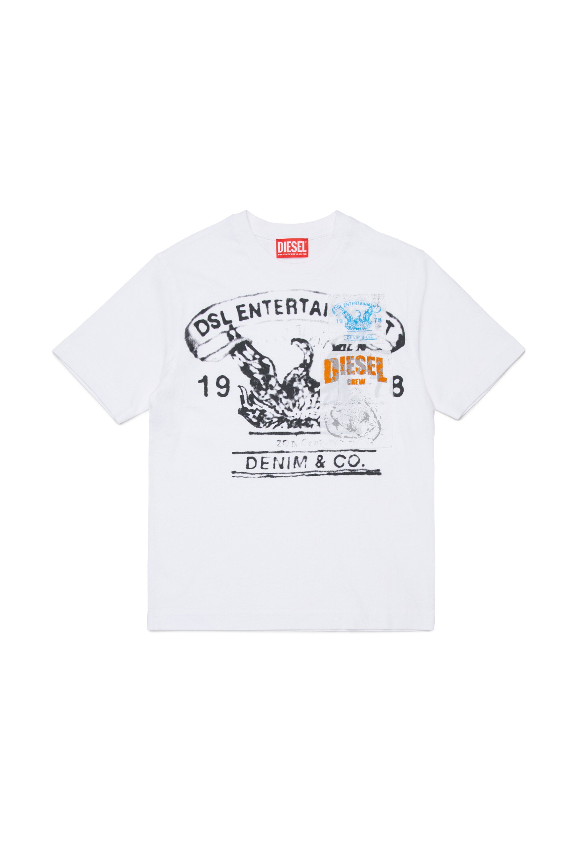 T-shirt with printed logo