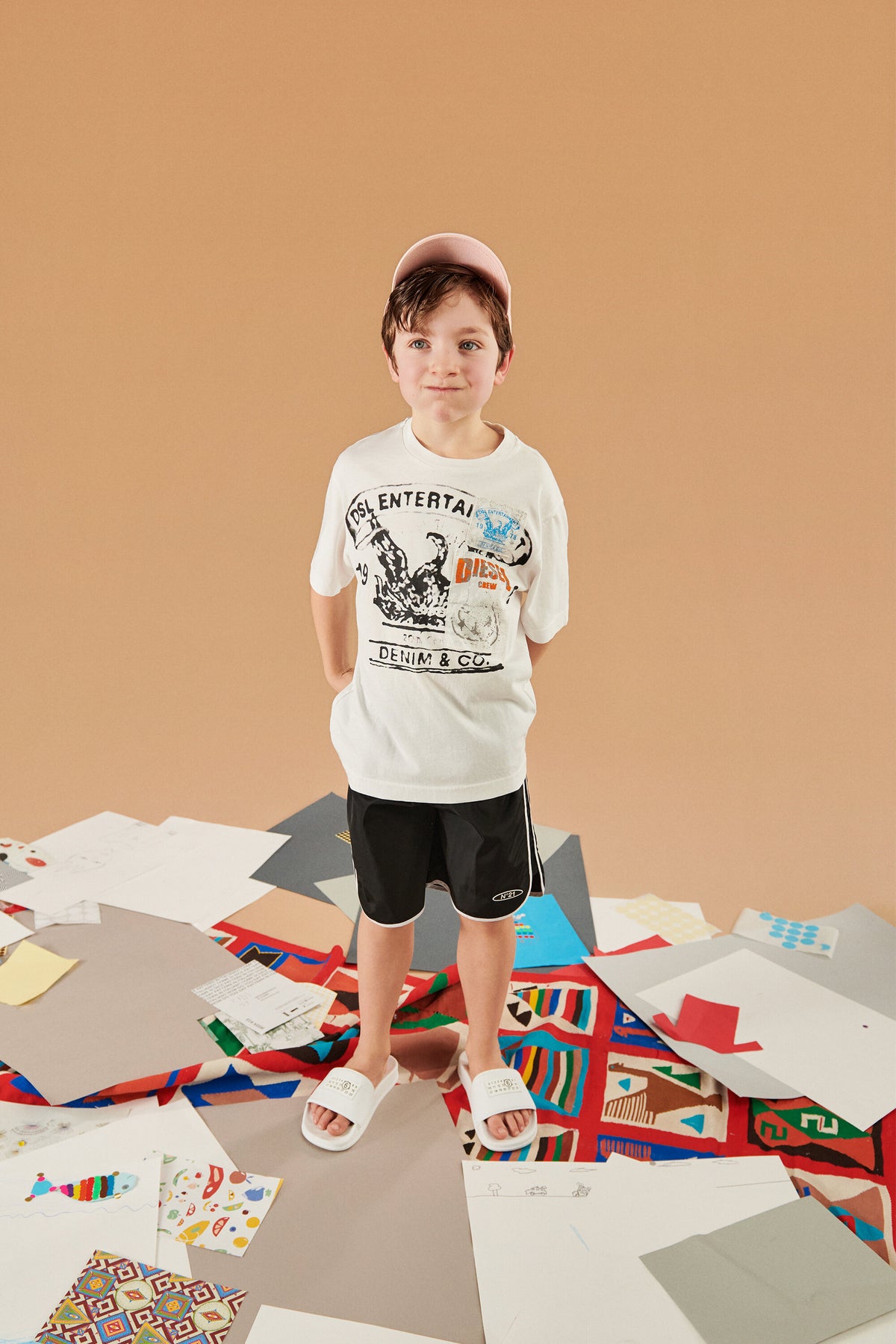 T-shirt with printed logo
