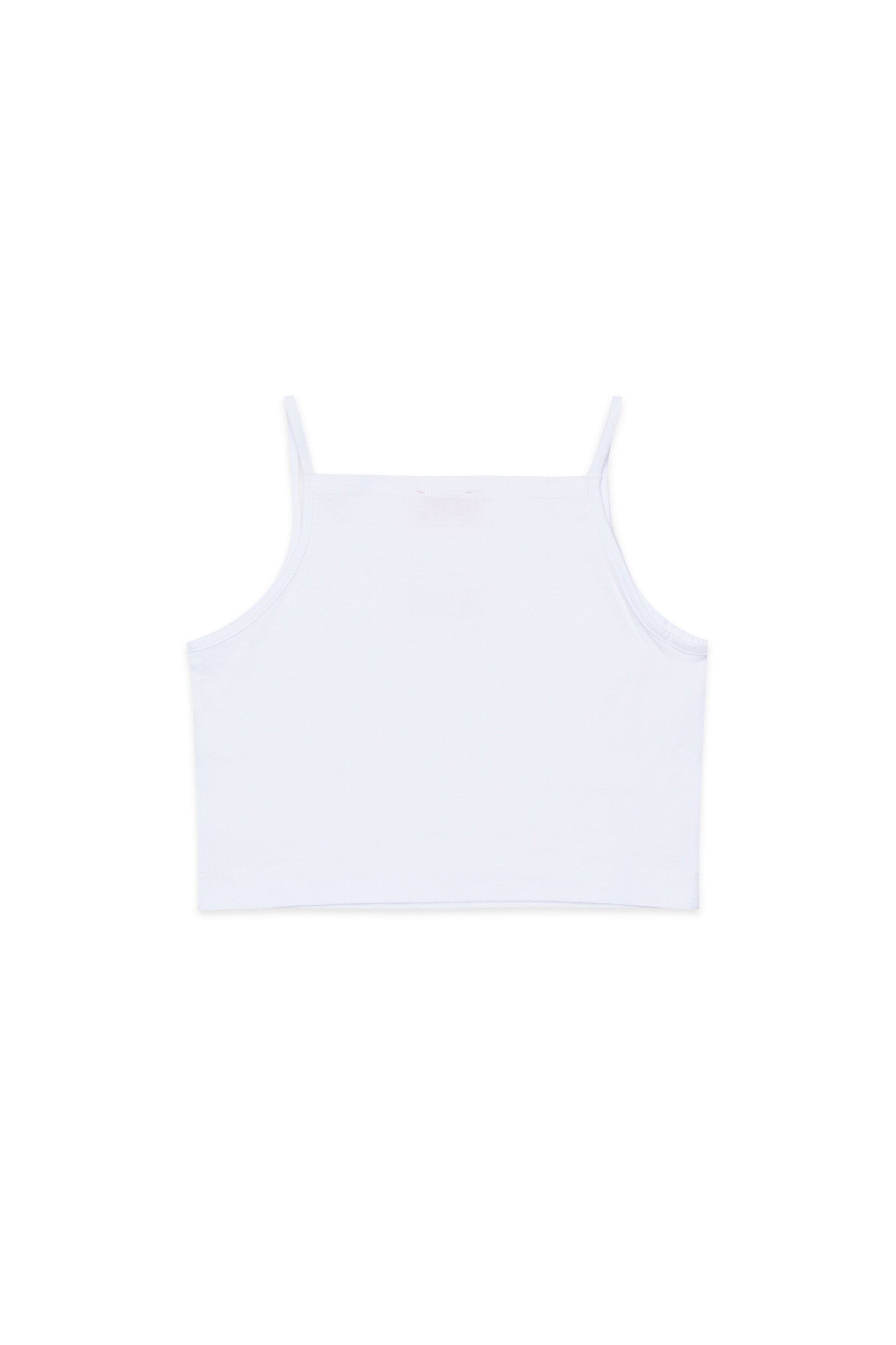 Sleeveless T-shirt with logo