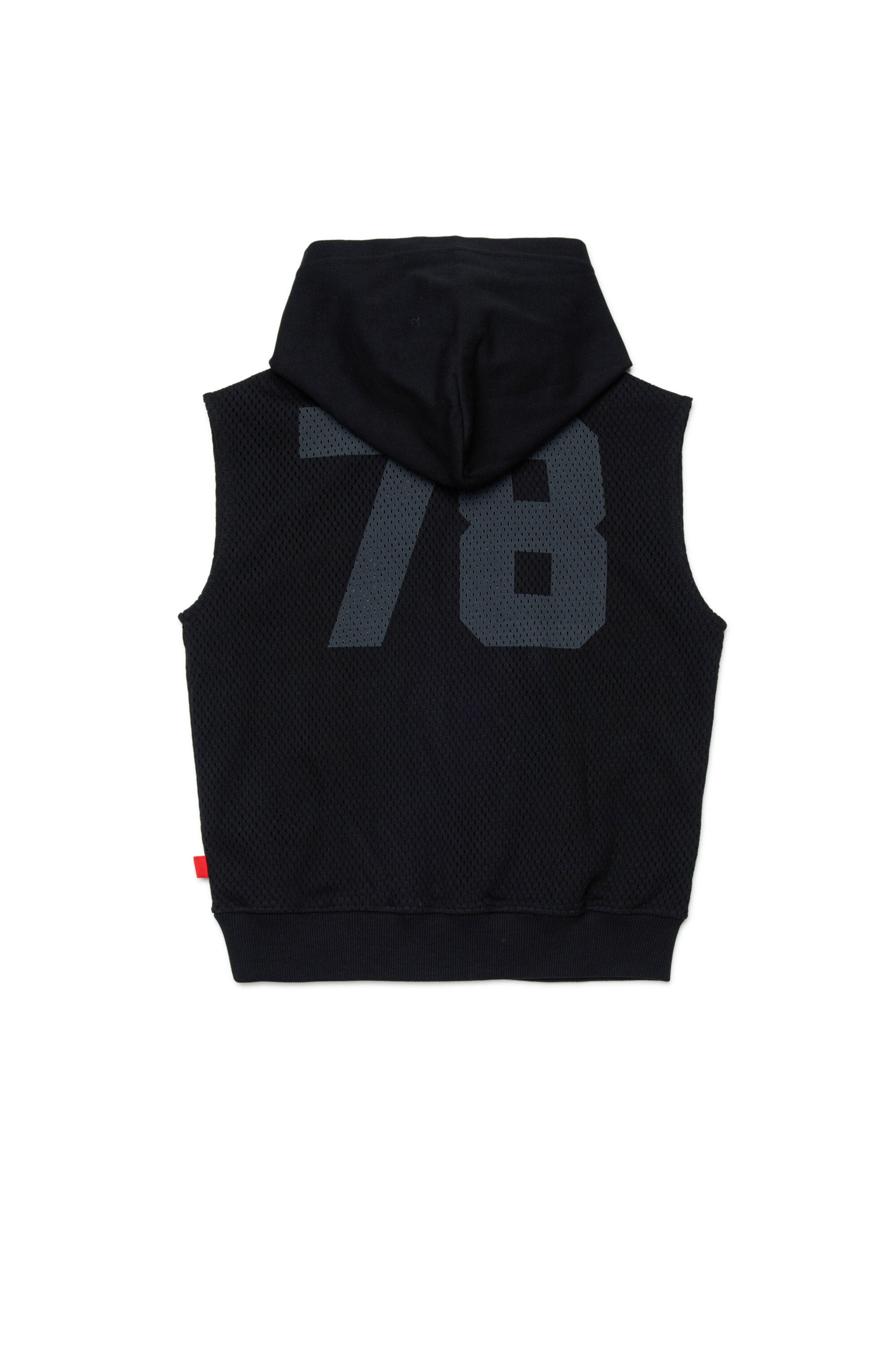 Sleeveless sweatshirt with logo