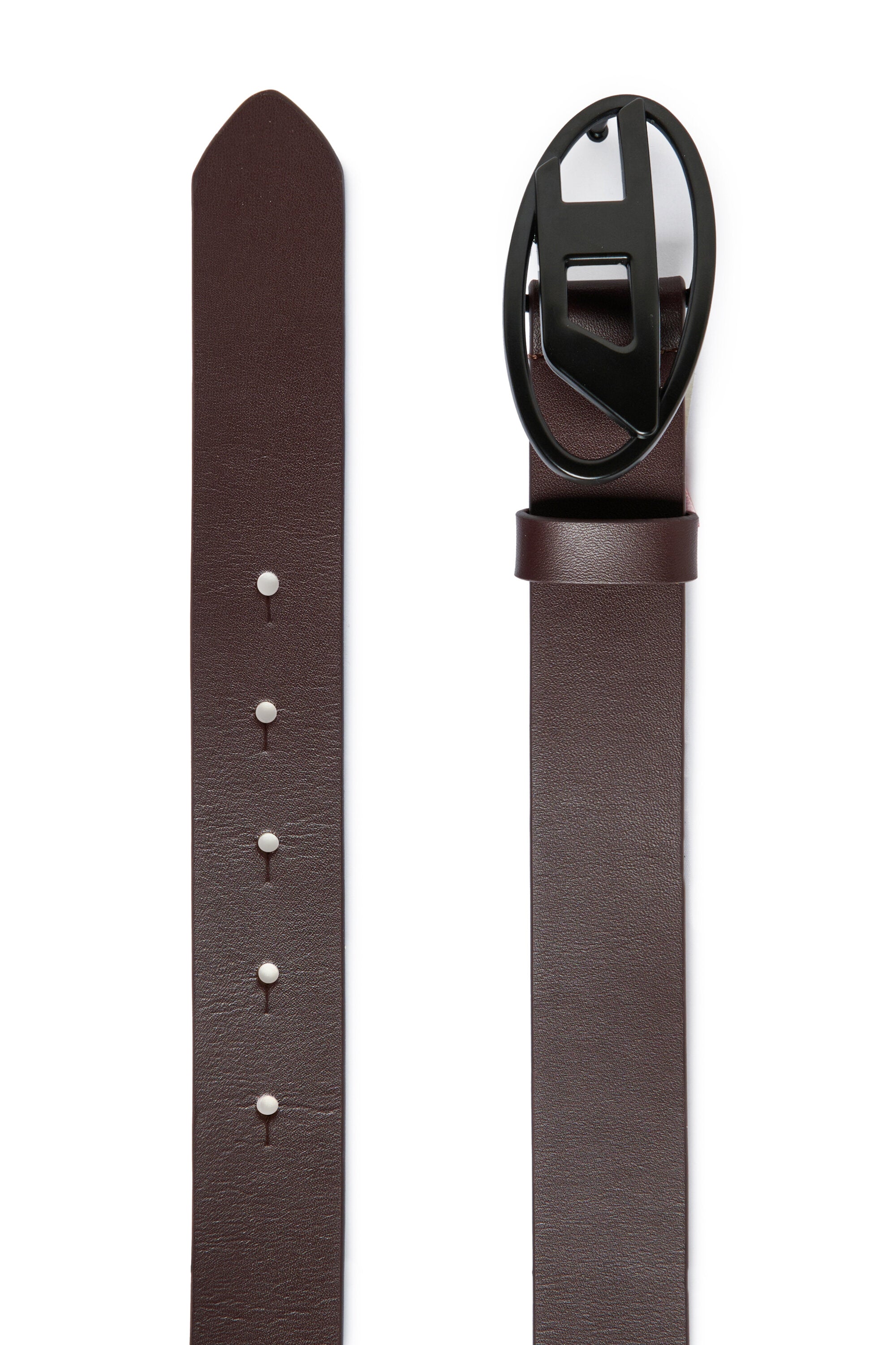 Belt with Oval D logo buckle