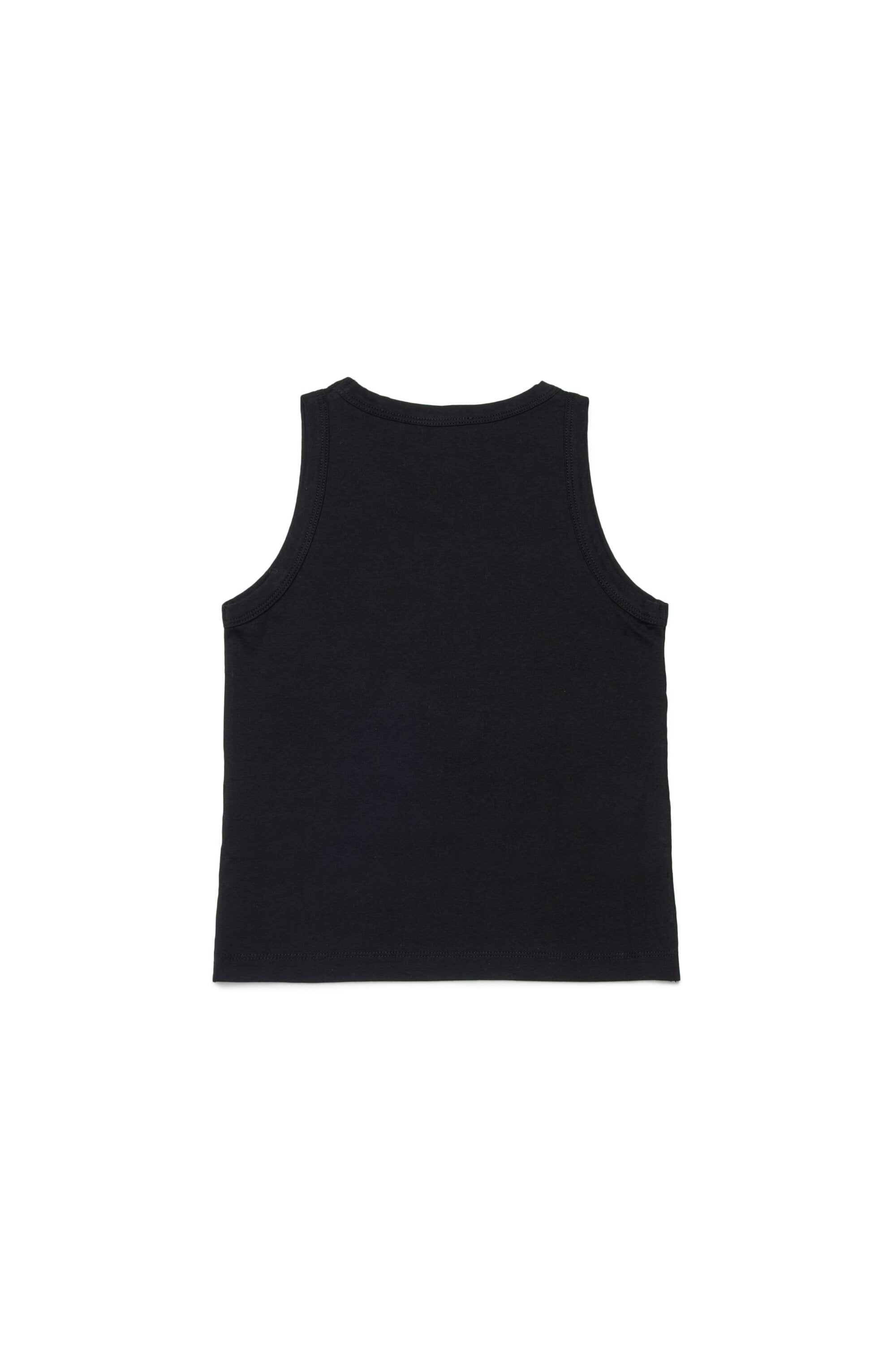Sleeveless T-shirt with logo