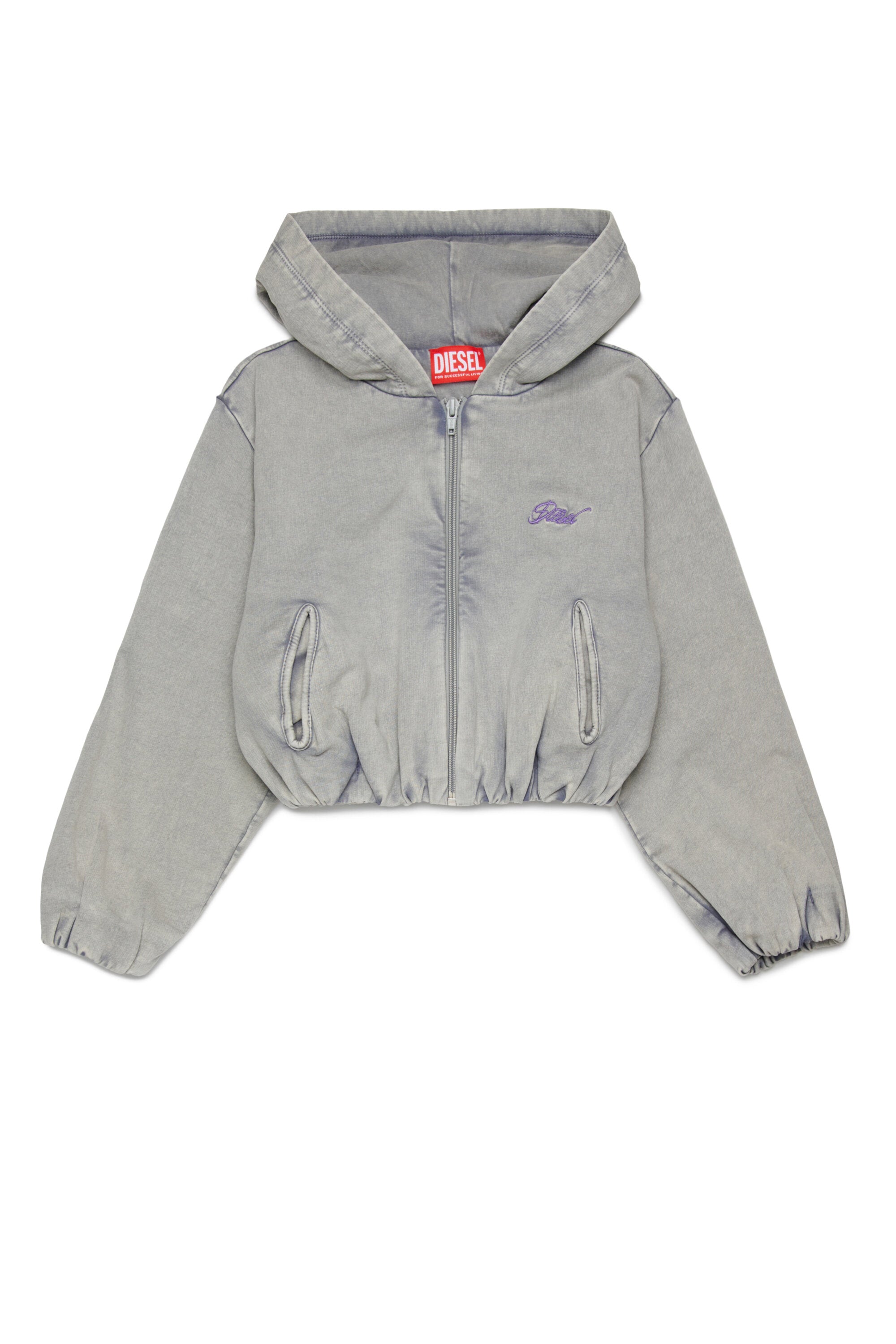 Full-zip sweatshirt with logo