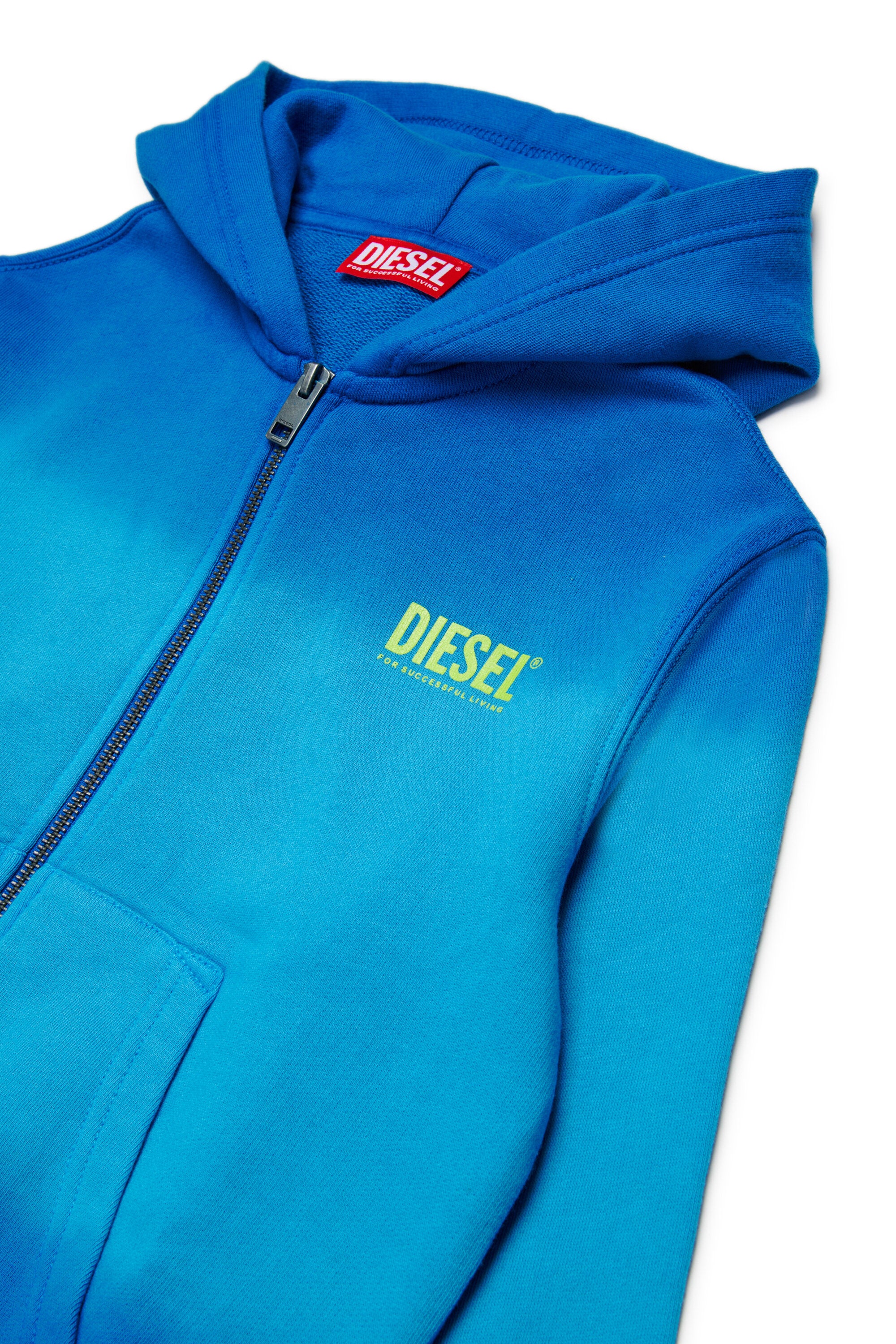 Fully zip sweatshirt with printed logo