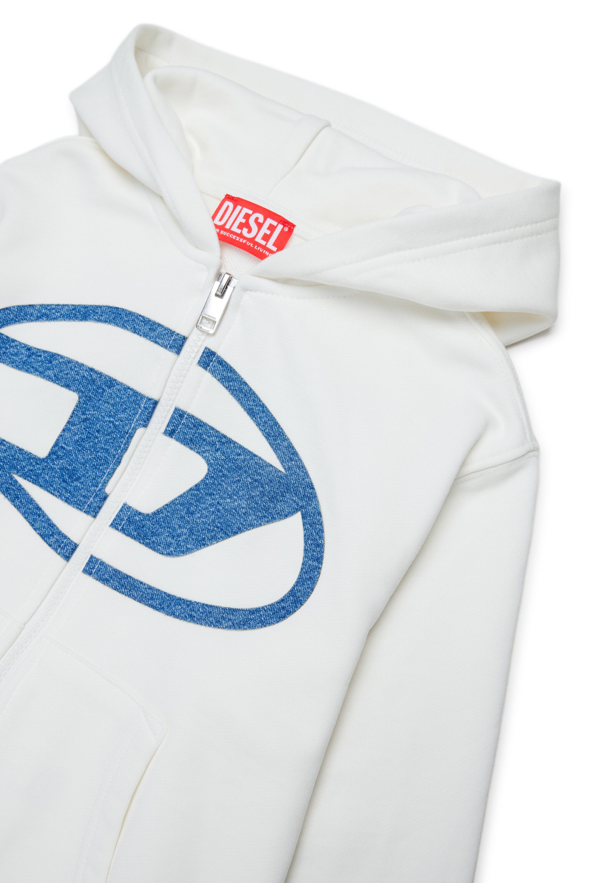 Hooded sweatshirt with logo and maxi logo